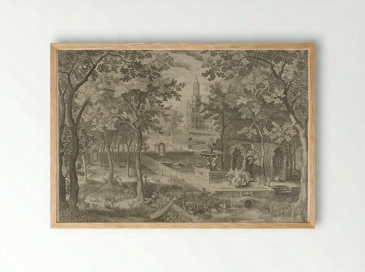 Susanna and the Elders - Louis Surugue - Framed Print Wood