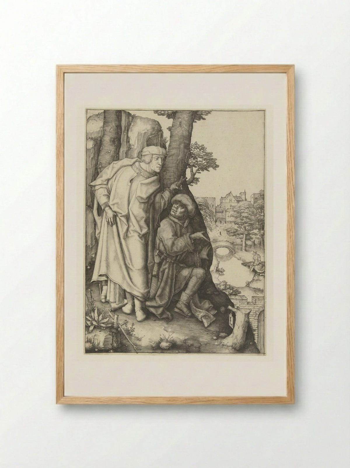 Susanna and the Elders - Fine Art Print - Framed Print Wood