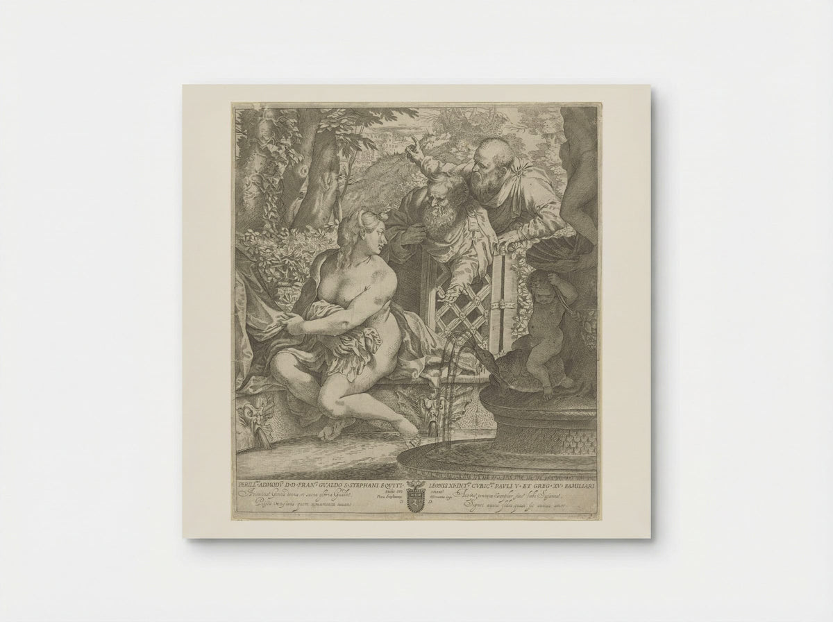 Susanna and the Elders - Annibale Carracci - Poster