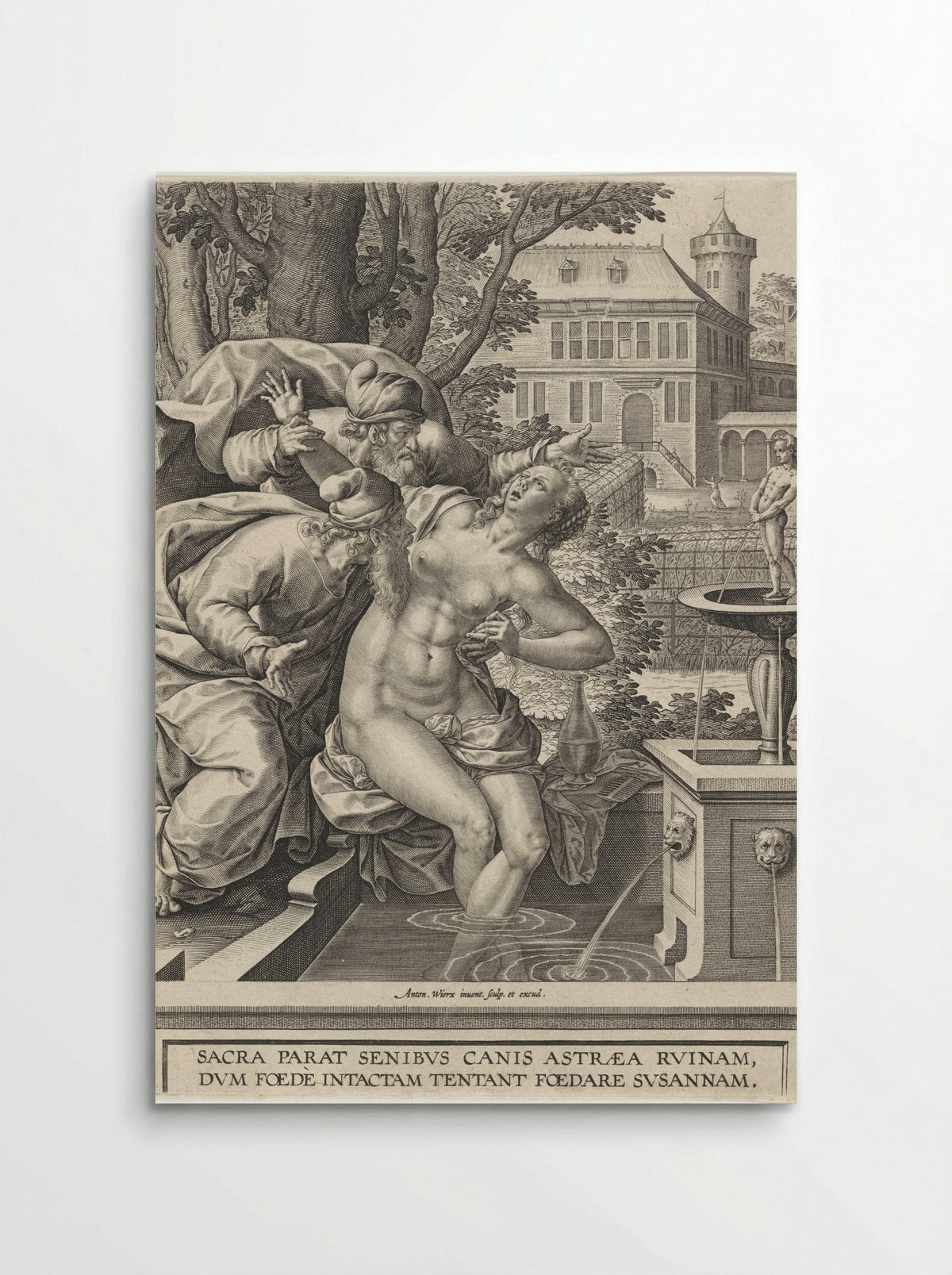 Susanna and the Elders - Anton Wierix II - Poster