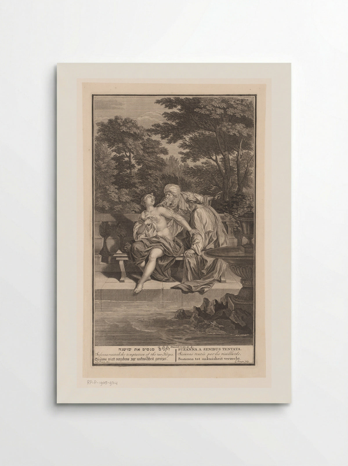 Susanna and the Elders - Bernard Picart - Poster