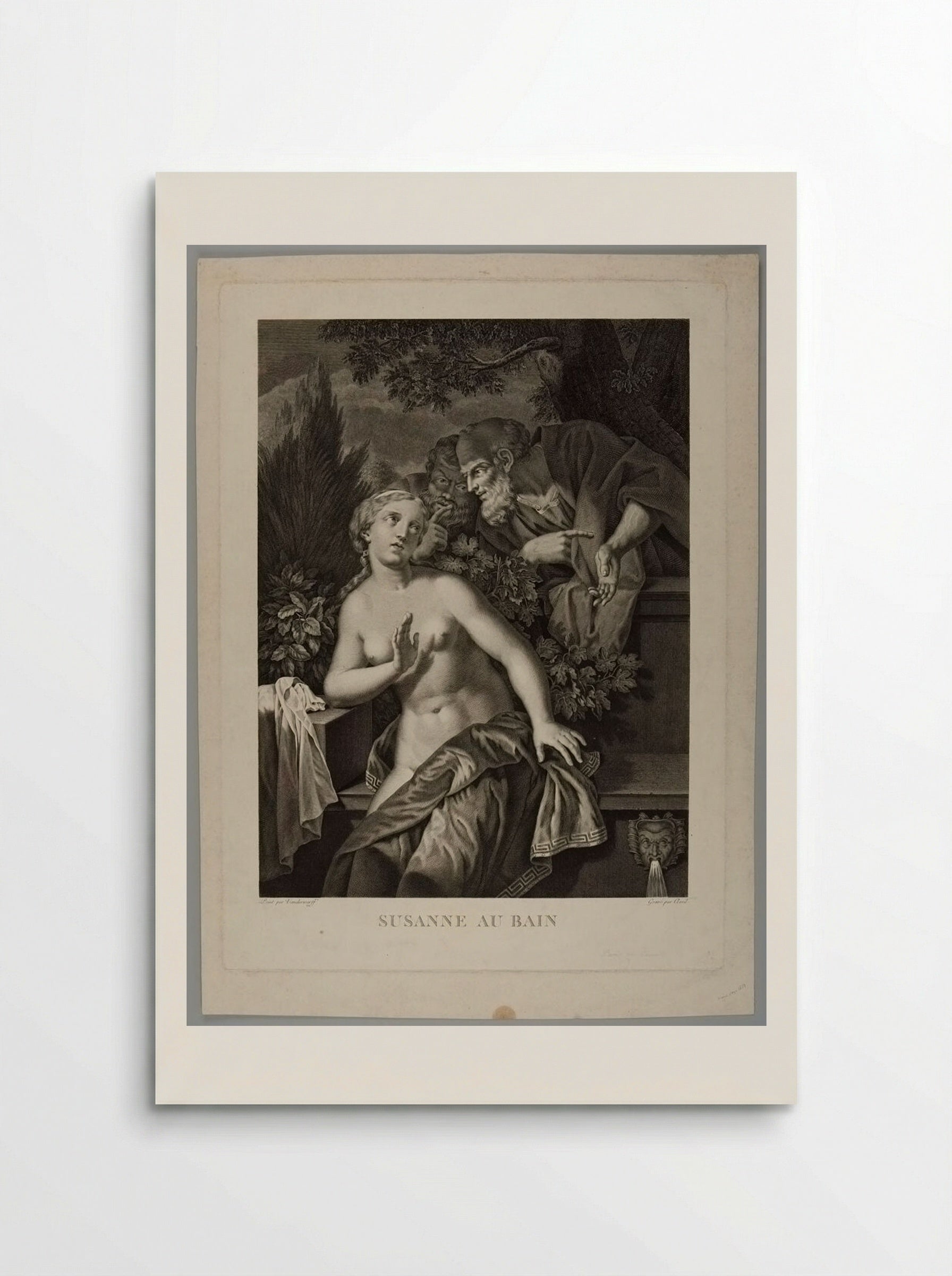 Susanna at her Bath - Jean Jacques Avril the Elder - Poster