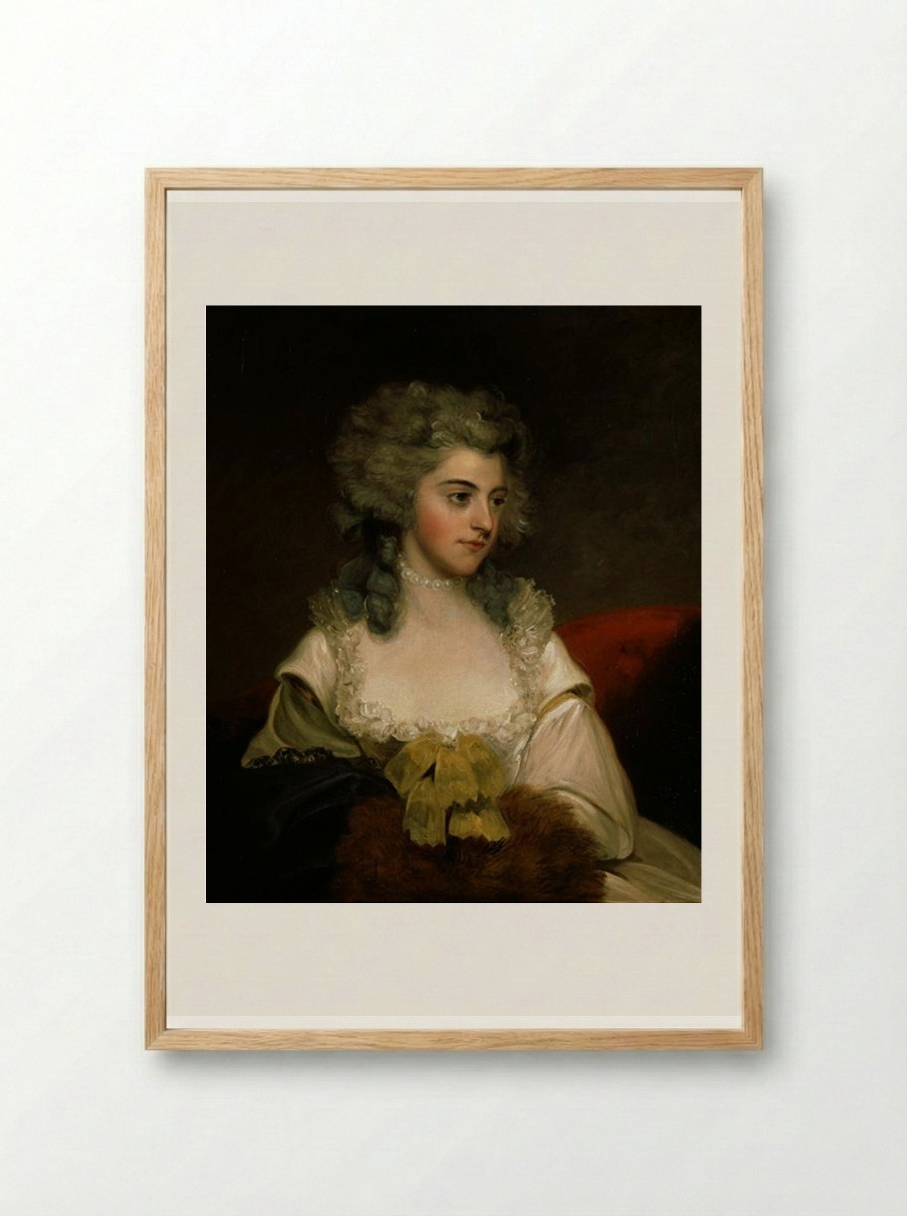 Susannah Edith, Lady Rawley - John Hoppner - Framed Print Wood