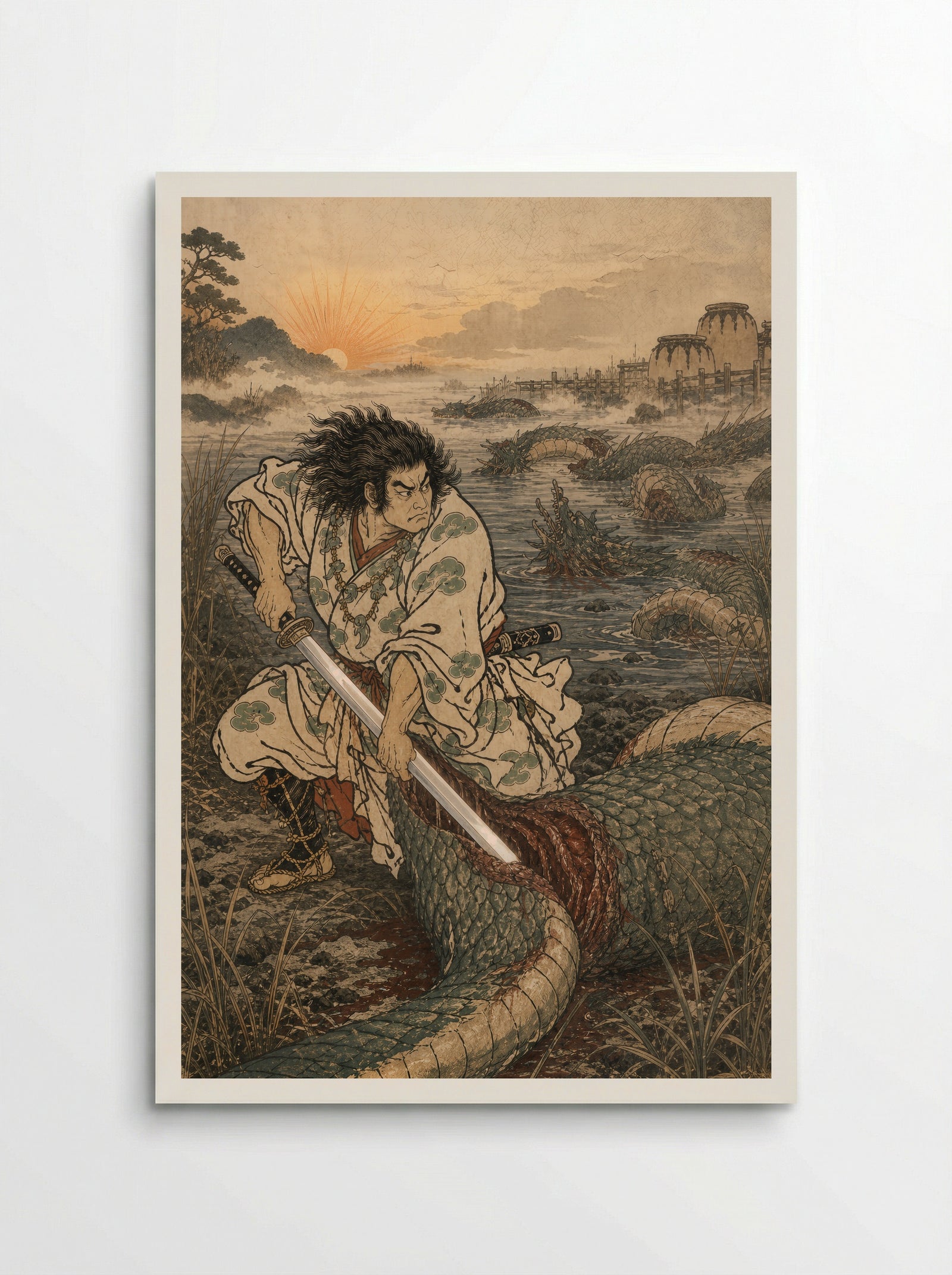 Susanoo and Yamata no Orochi: Susanoo strikes the final coil