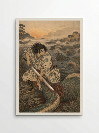 Susanoo and Yamata no Orochi: Susanoo strikes the final coil