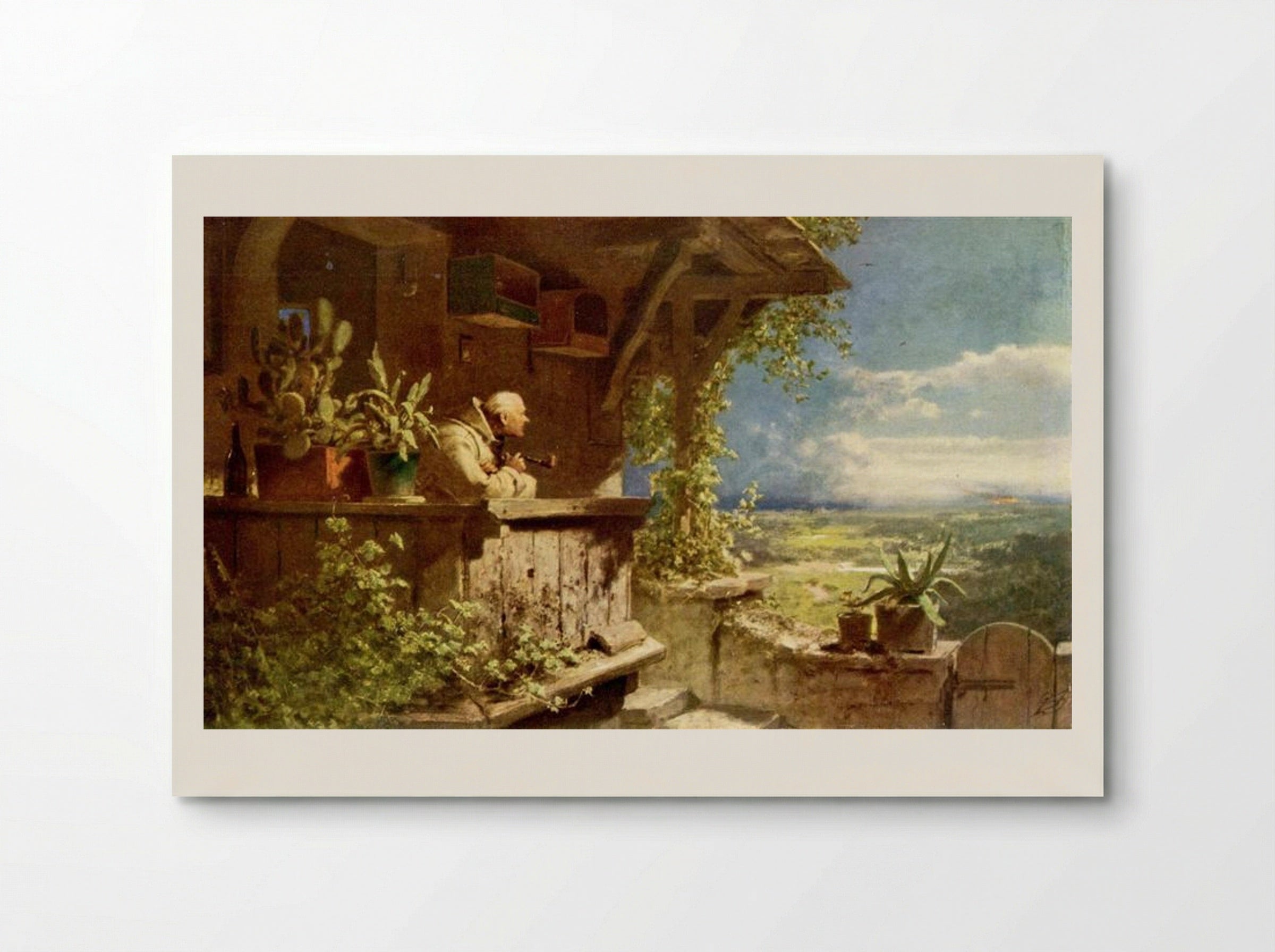 Suspicious Smoke - Carl Spitzweg - Poster