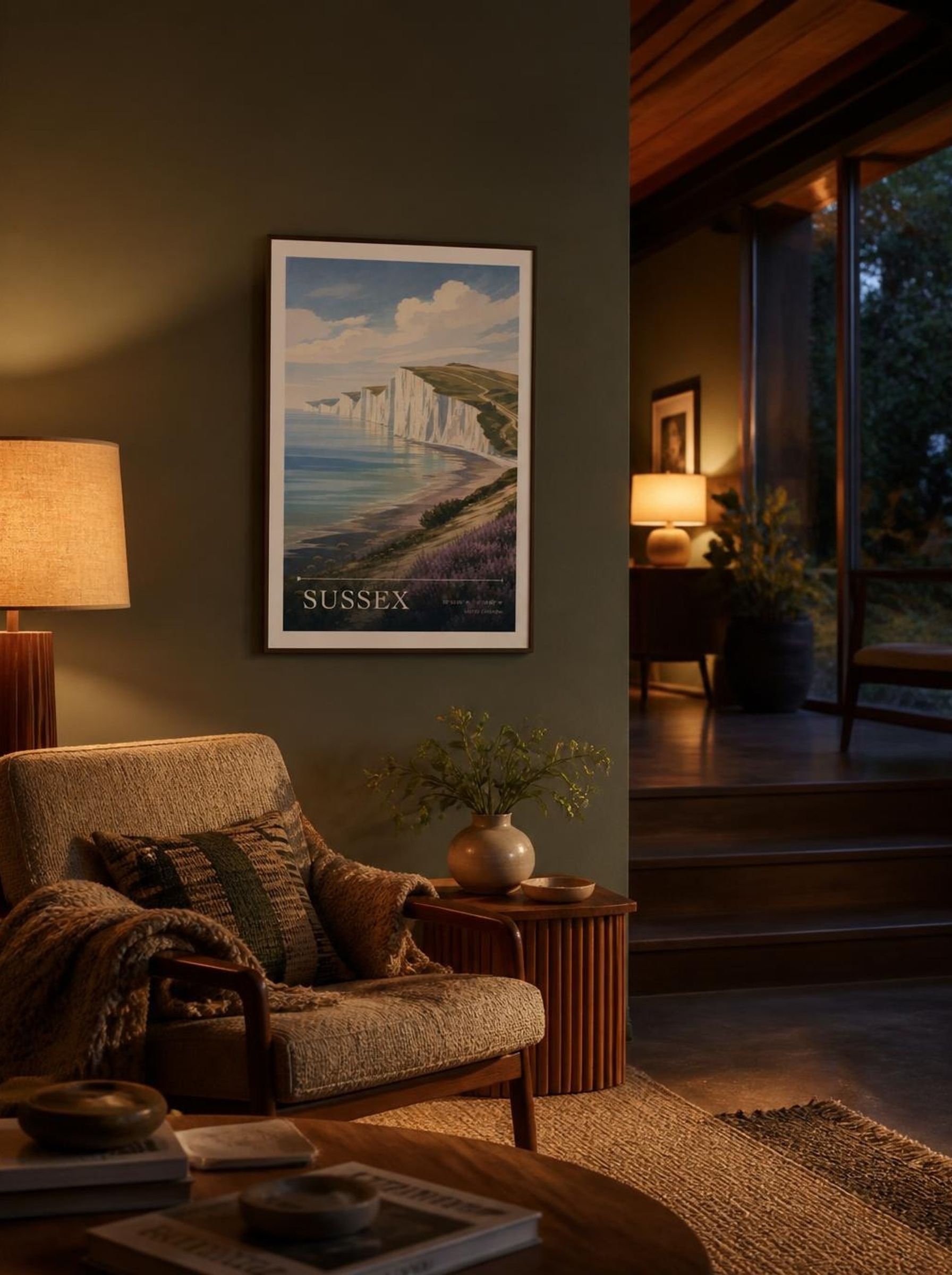 Sussex United Kingdom Travel Poster - Lifestyle