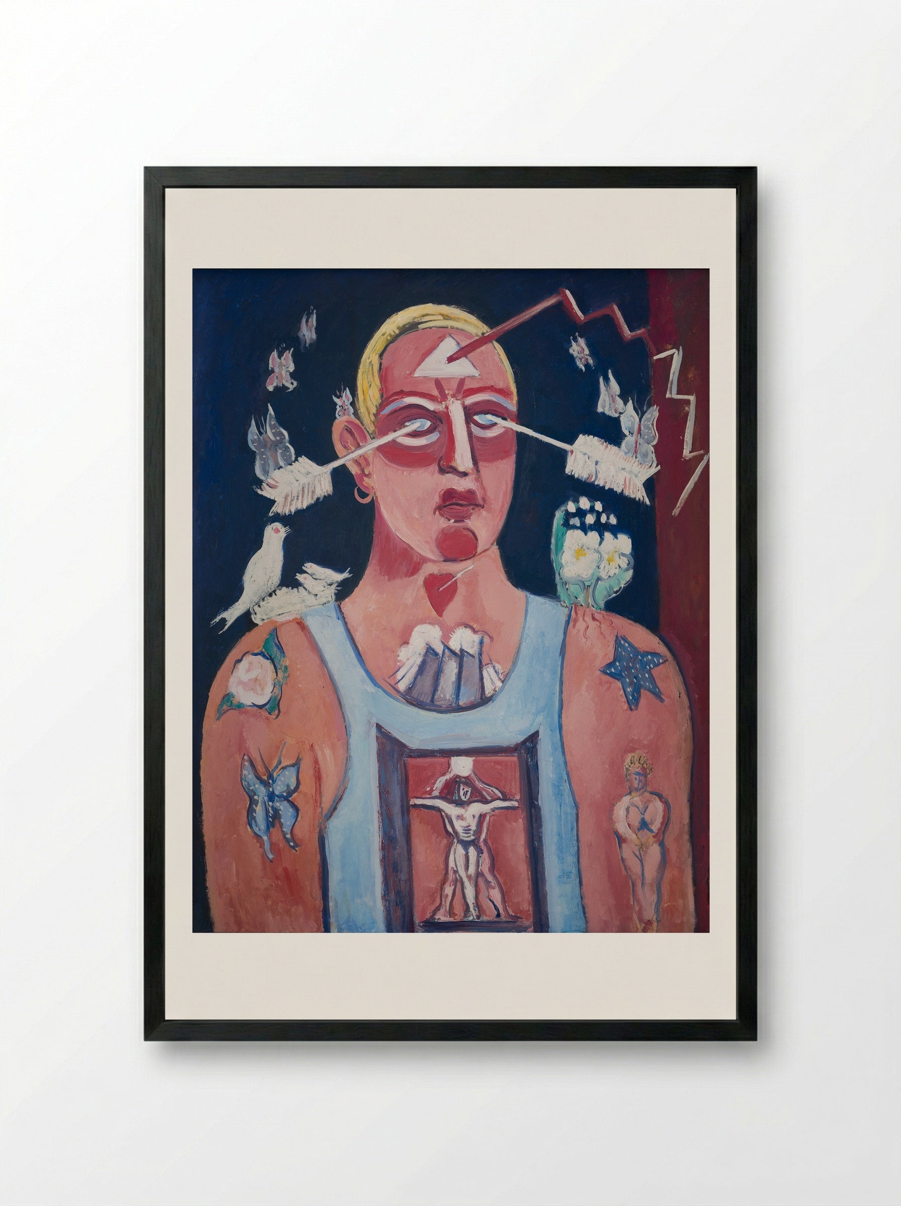 Sustained Comedy - Marsden Hartley - Framed Print Black