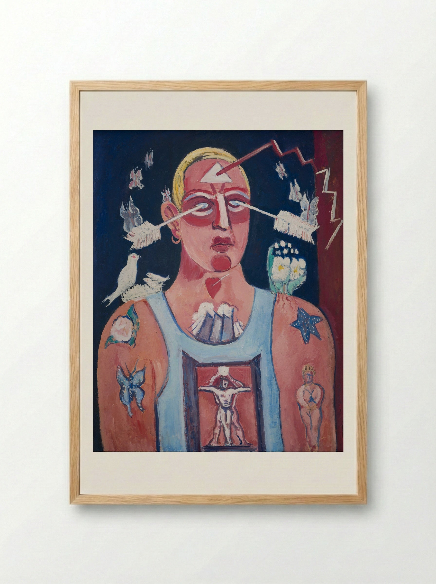 Sustained Comedy - Marsden Hartley - Framed Print Wood