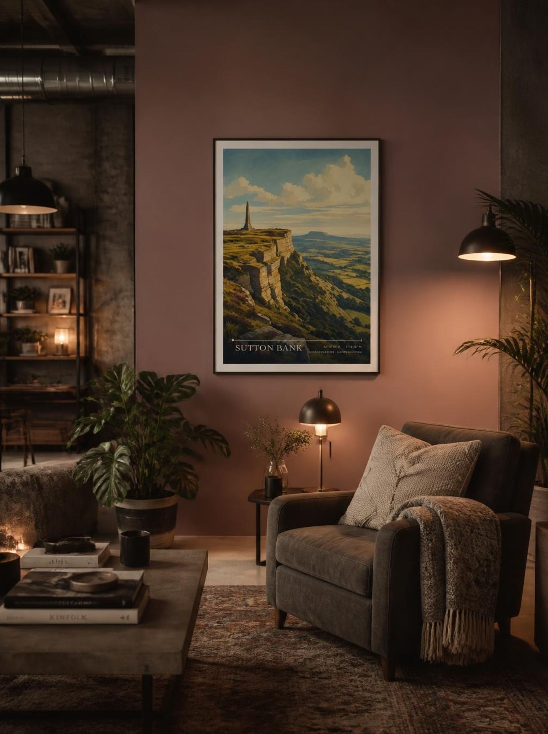 Sutton Bank North Yorkshire United Kingdom Travel Poster - Lifestyle