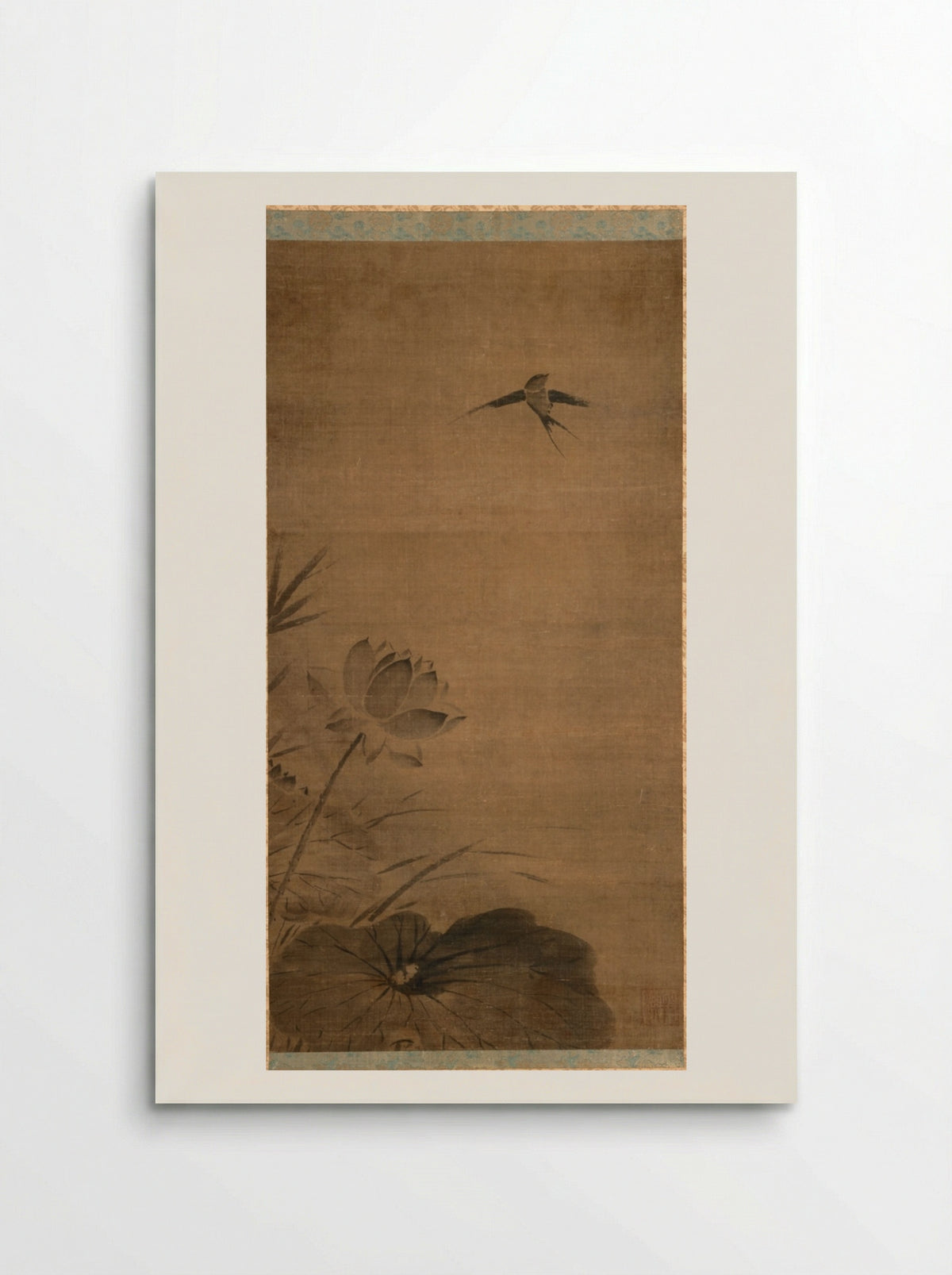 Swallow and Lotus - Fachang Muqi - Poster