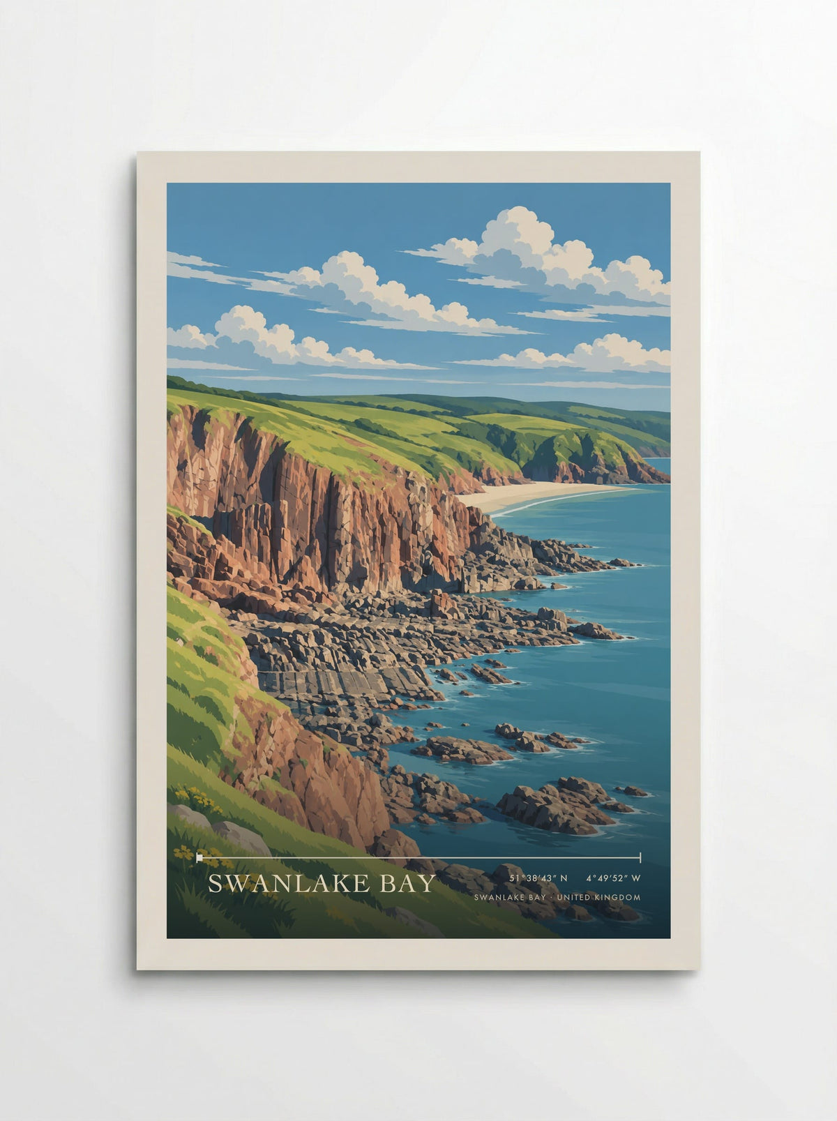 Swanlake Bay | Travel Poster - Poster