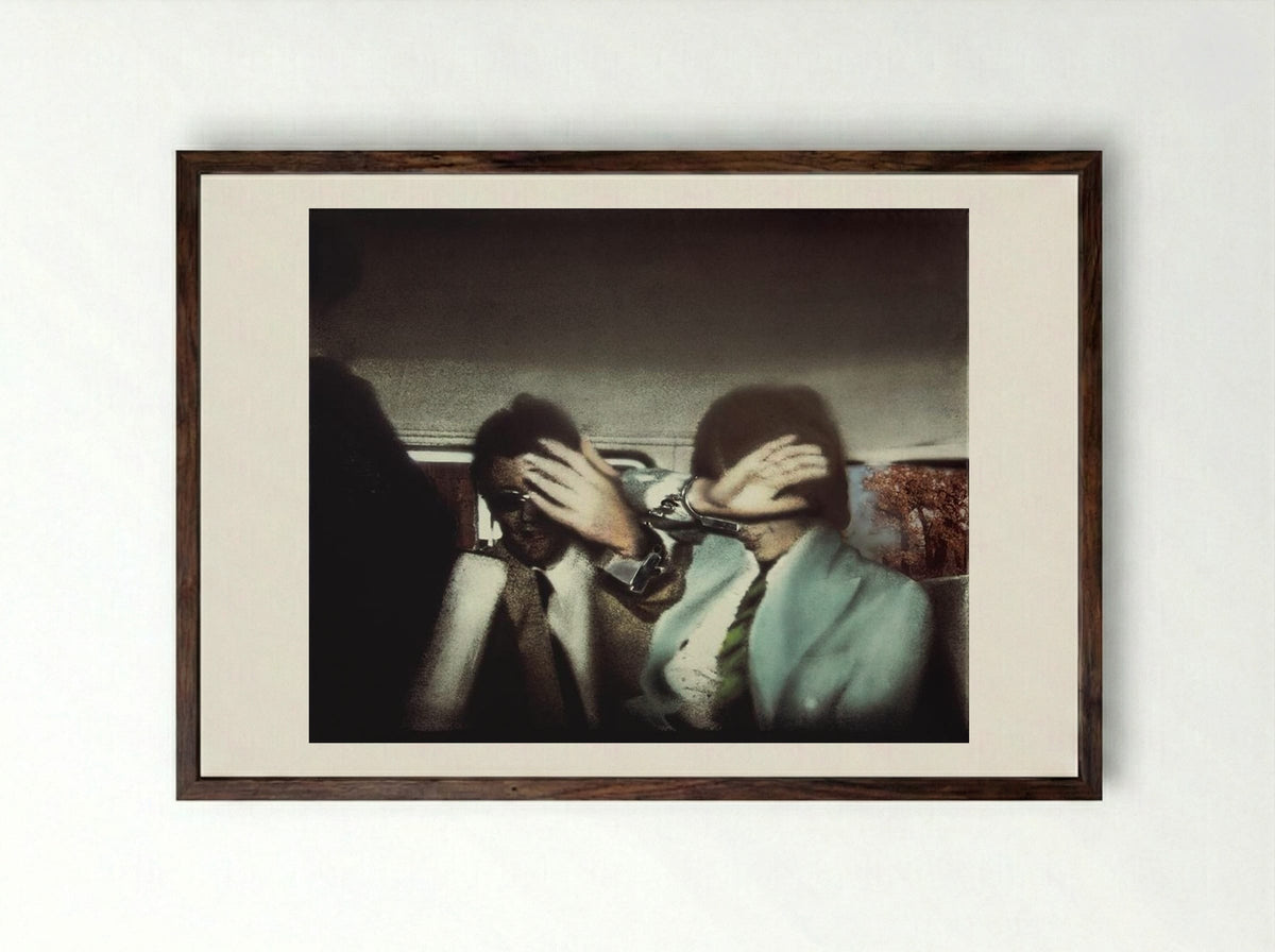 Swingeing London 67 - Richard Hamilton - Framed Print Dark Wood
