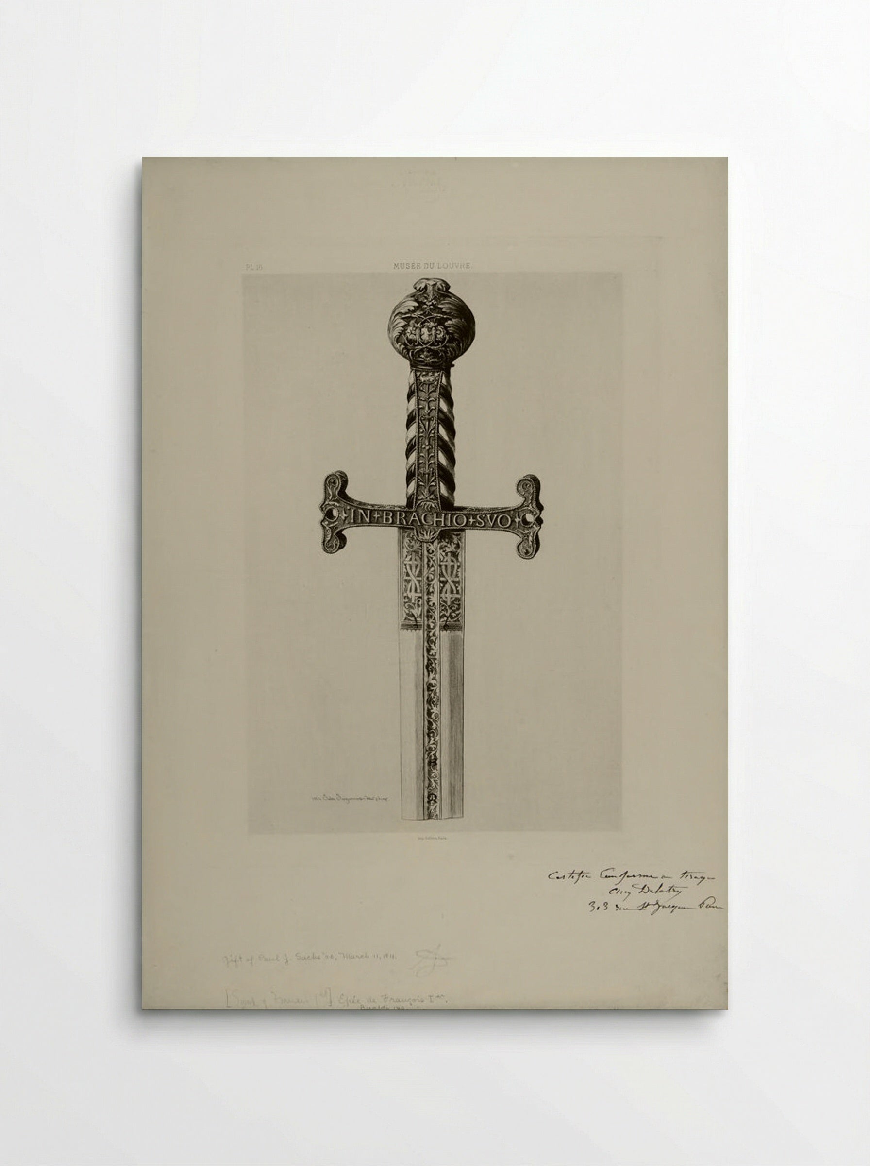 Sword of François I - Jules Ferdinand Jacquemart - Poster