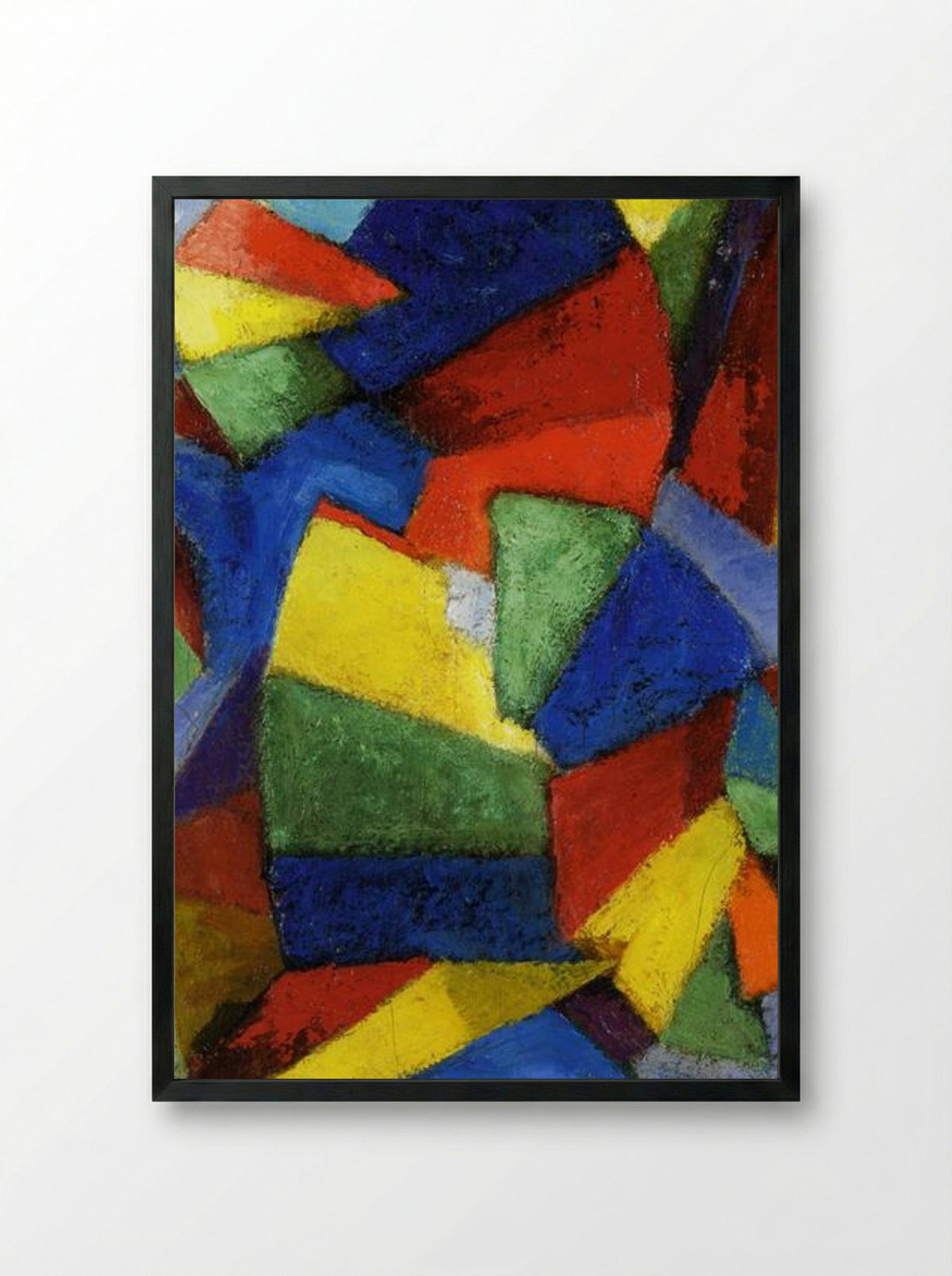 Synchromy in Blue-Violet - Morgan Russell - Framed Print Black