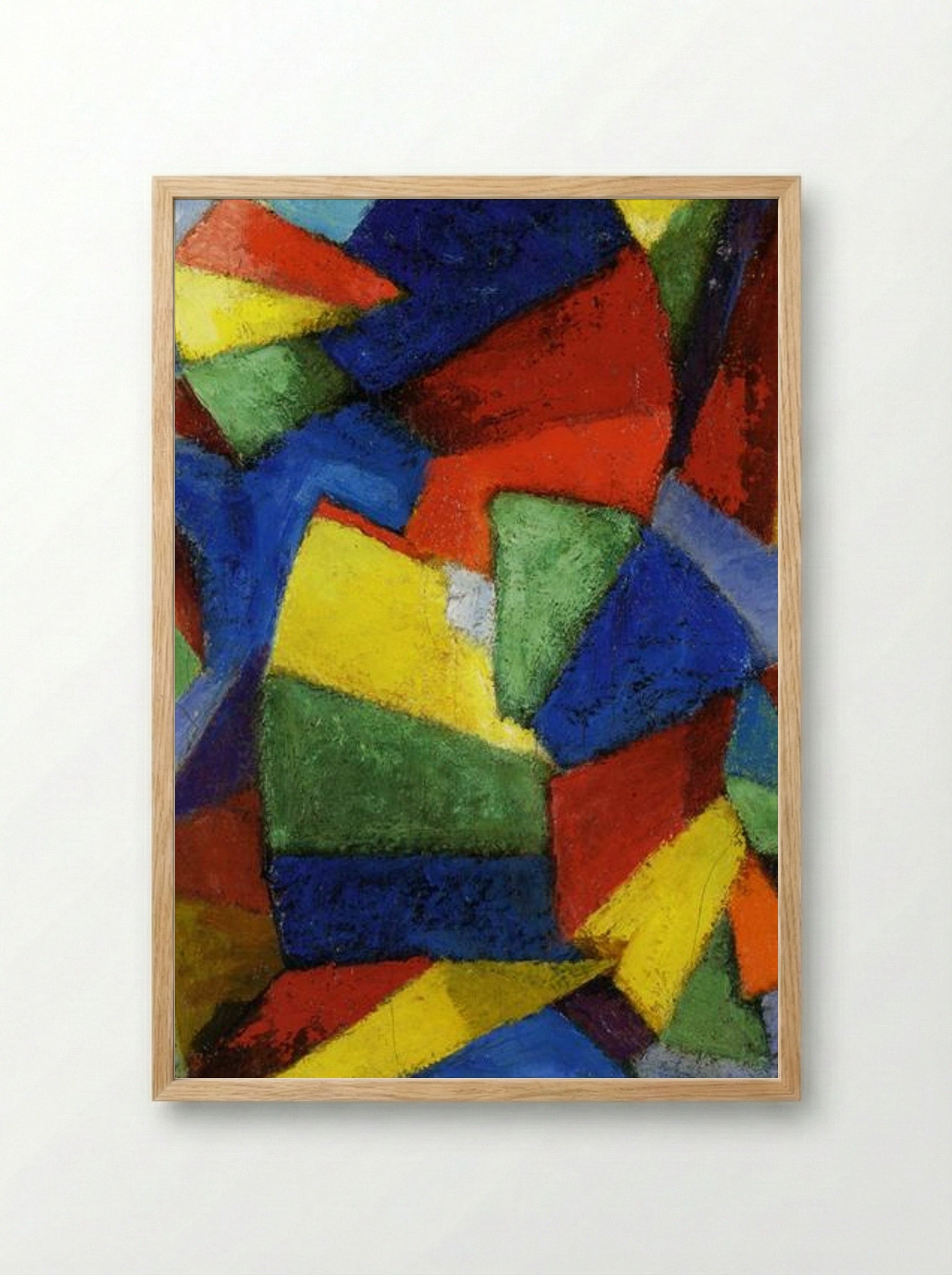 Synchromy in Blue-Violet - Morgan Russell - Framed Print Wood