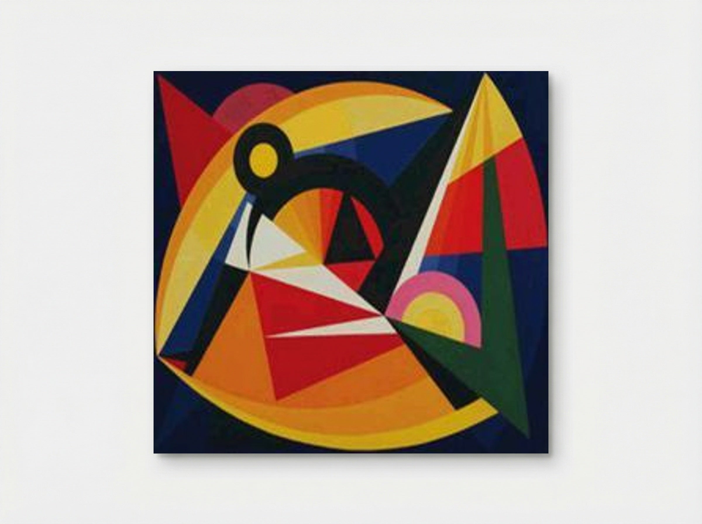 Synchromy in Dark Blue - Auguste Herbin - Poster