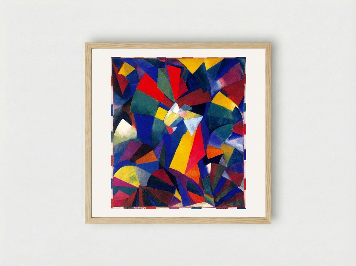 Synchromy in Orange: To Form - Morgan Russell - Framed Print Wood