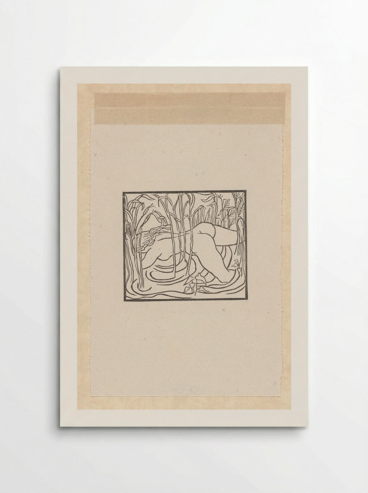 Syrinx werpt zich in het riet tijdens haar vlucht voor Pan - Aristide Maillol - Poster