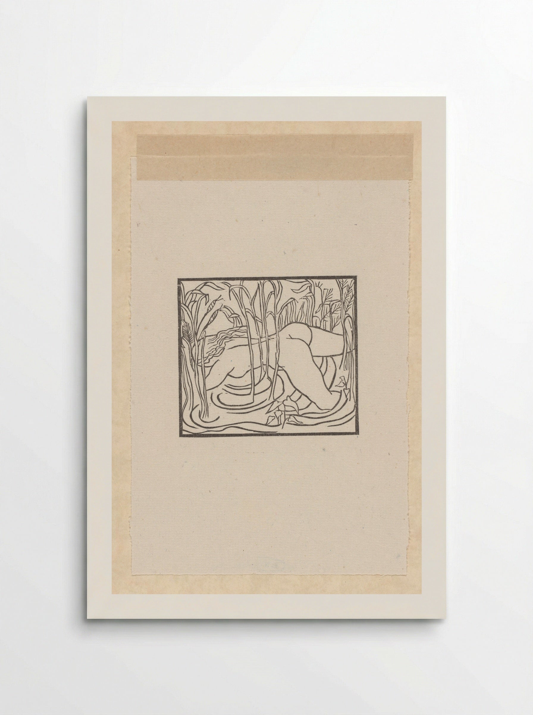 Syrinx werpt zich in het riet tijdens haar vlucht voor Pan - Aristide Maillol - Poster