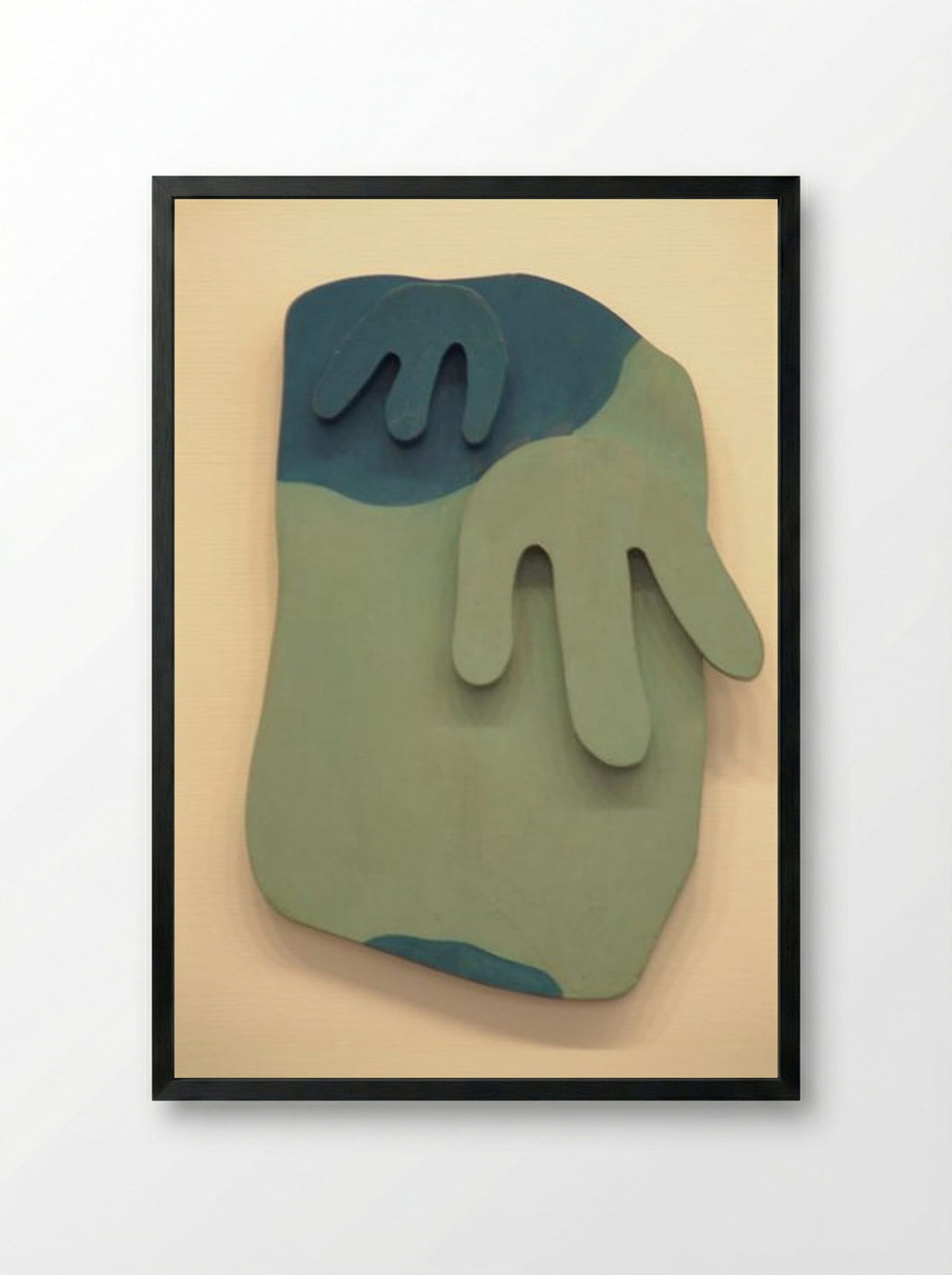 Tête-Paysage (Head-Landscape) - Jean Arp - Framed Print Black
