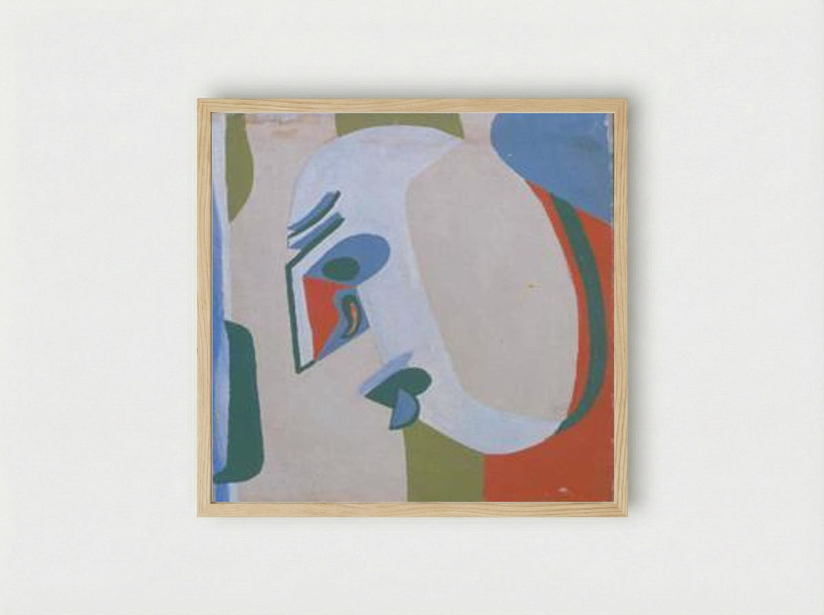 Tête nègre (étude) - Le Corbusier - Framed Print Wood