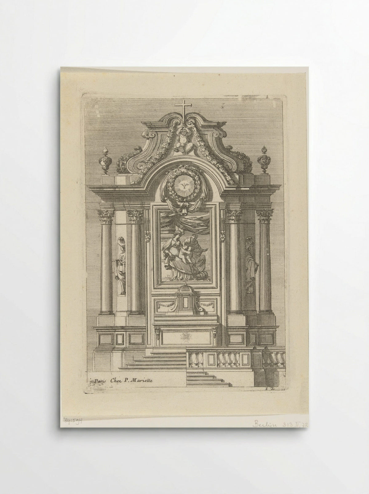 Tabernacle with the Holy Family and Saint John - Jean Lepautre - Poster