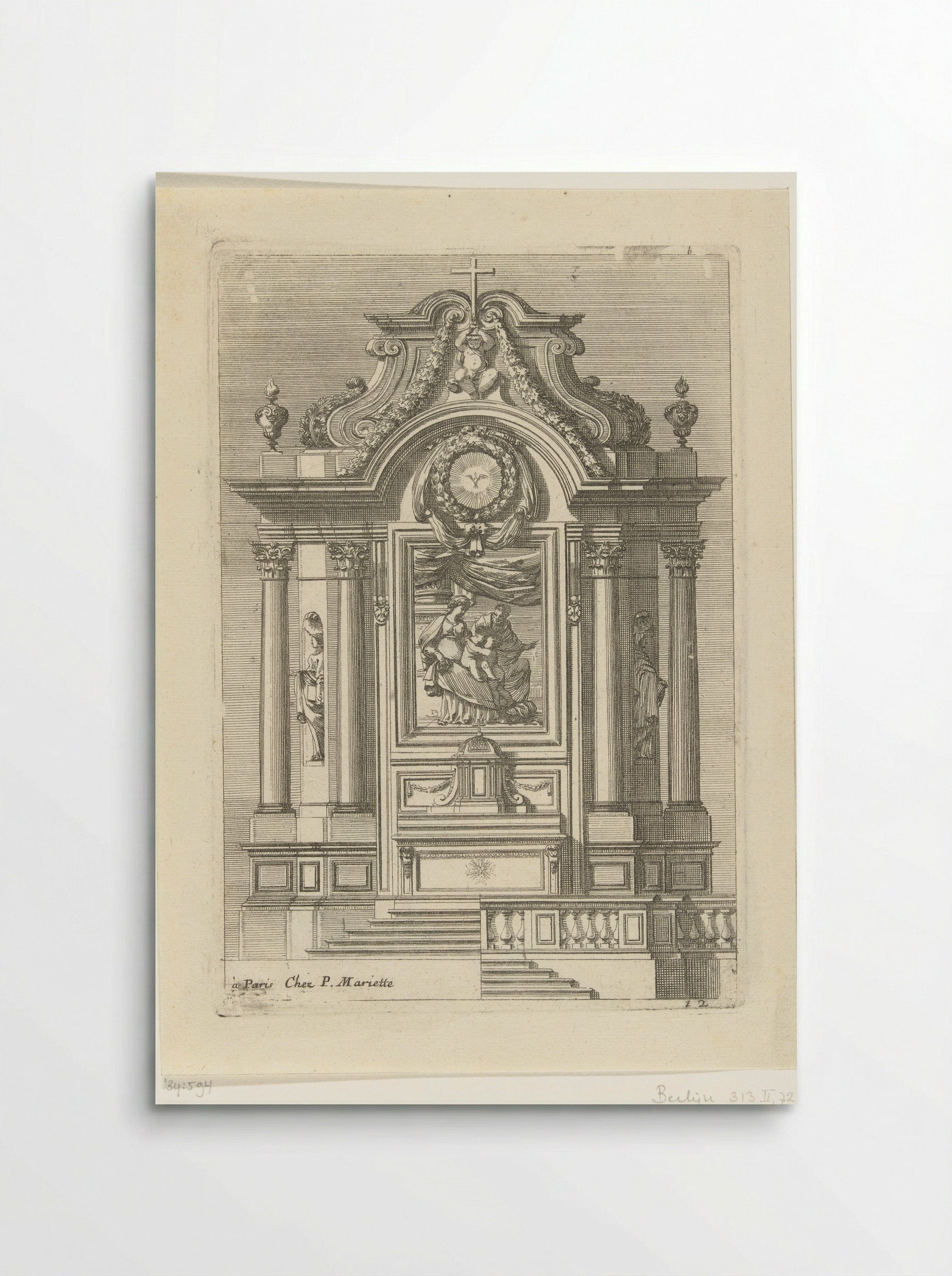 Tabernacle with the Holy Family and Saint John - Jean Lepautre - Poster