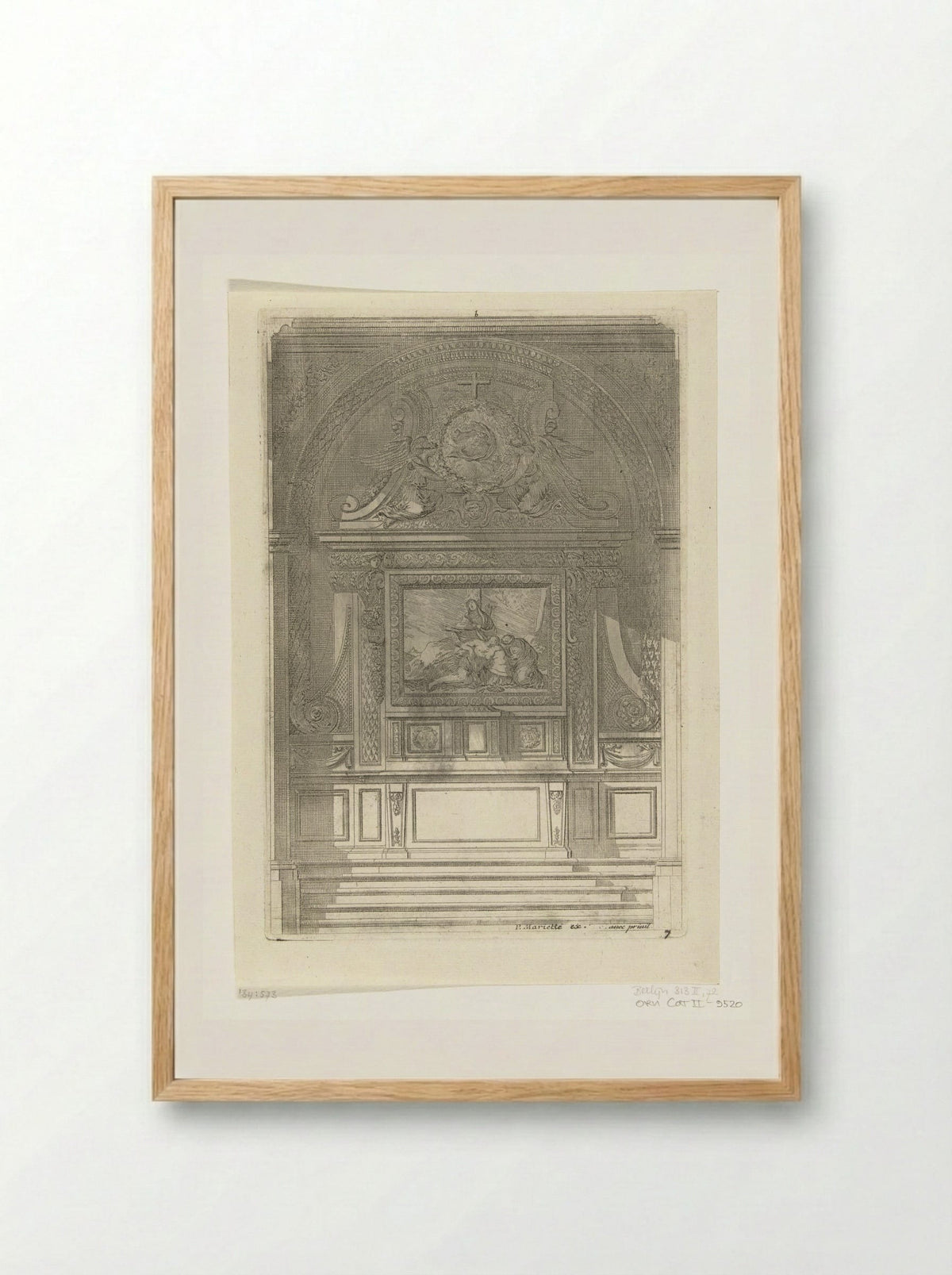 Tabernakel met Bewening van Christus - Jean Lepautre - Framed Print Wood