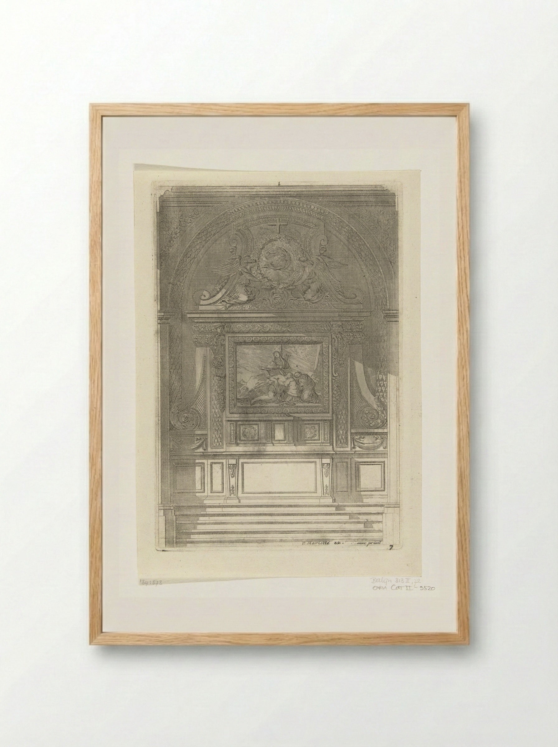 Tabernakel met Bewening van Christus - Jean Lepautre - Framed Print Wood