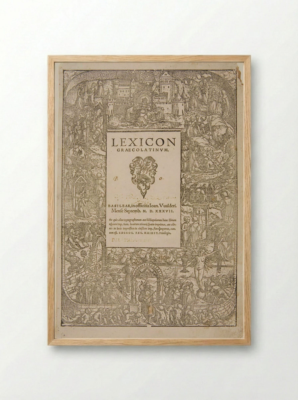 Table of Cebes - Hans Holbein the Younger - Framed Print Wood