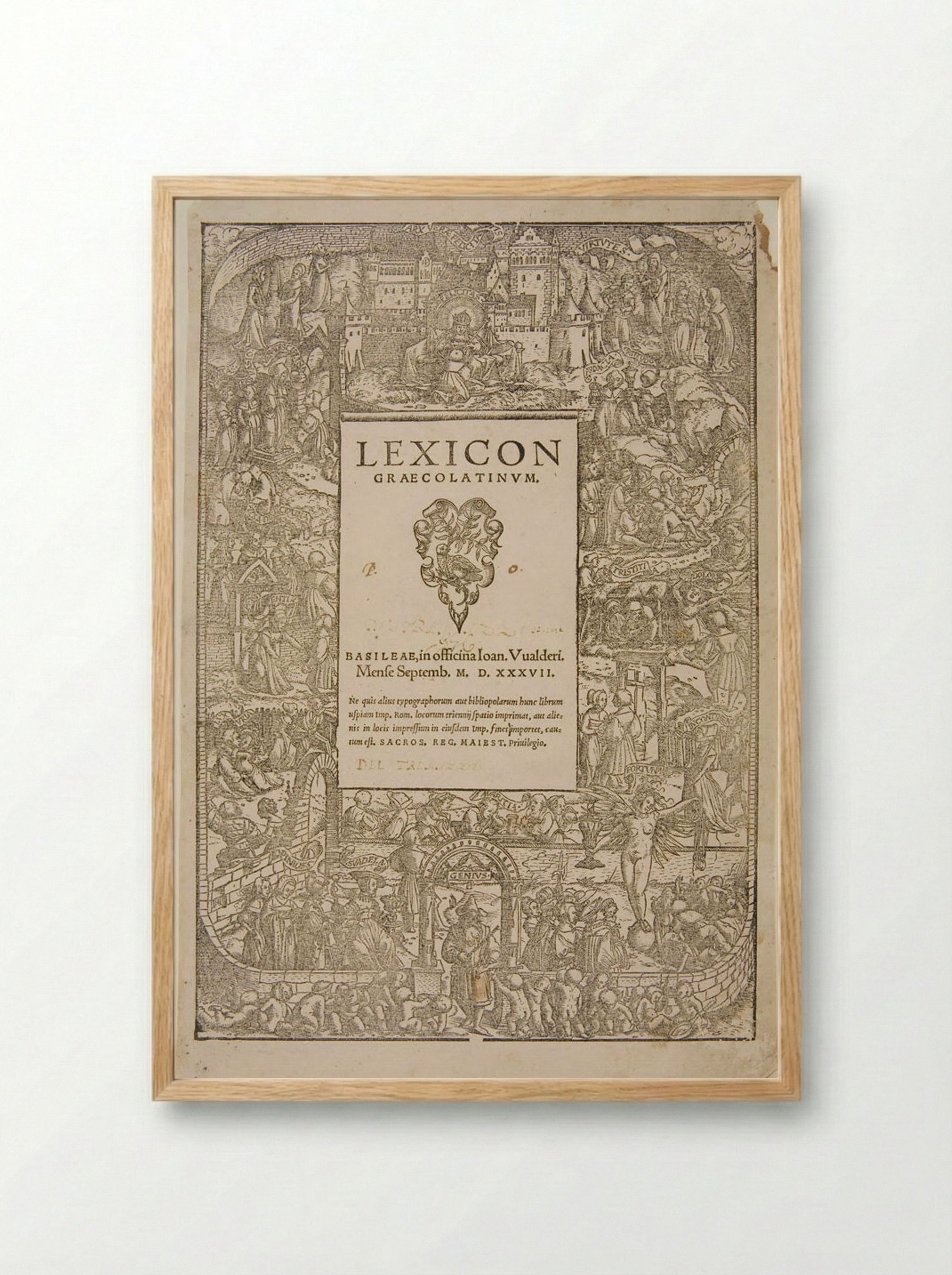 Table of Cebes - Hans Holbein the Younger - Framed Print Wood