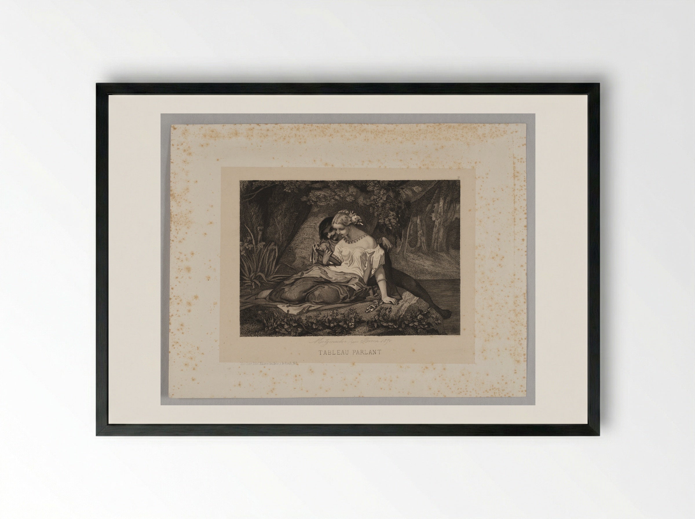 Tableau parlant - Pierre Guillaume Metzmacher - Framed Print Black