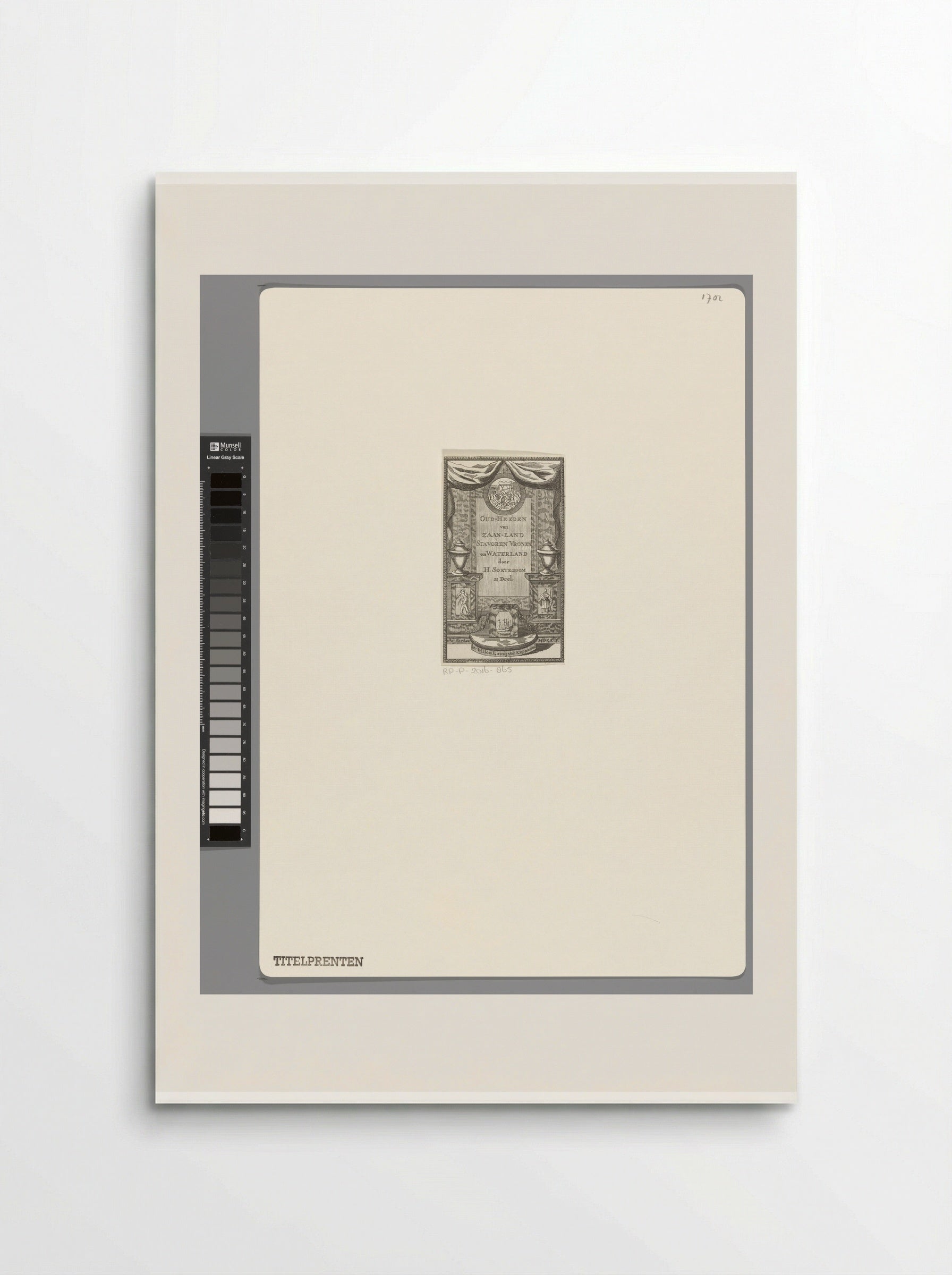 Tablet en vazen op voetstukken - Pieter van den Berge - Poster