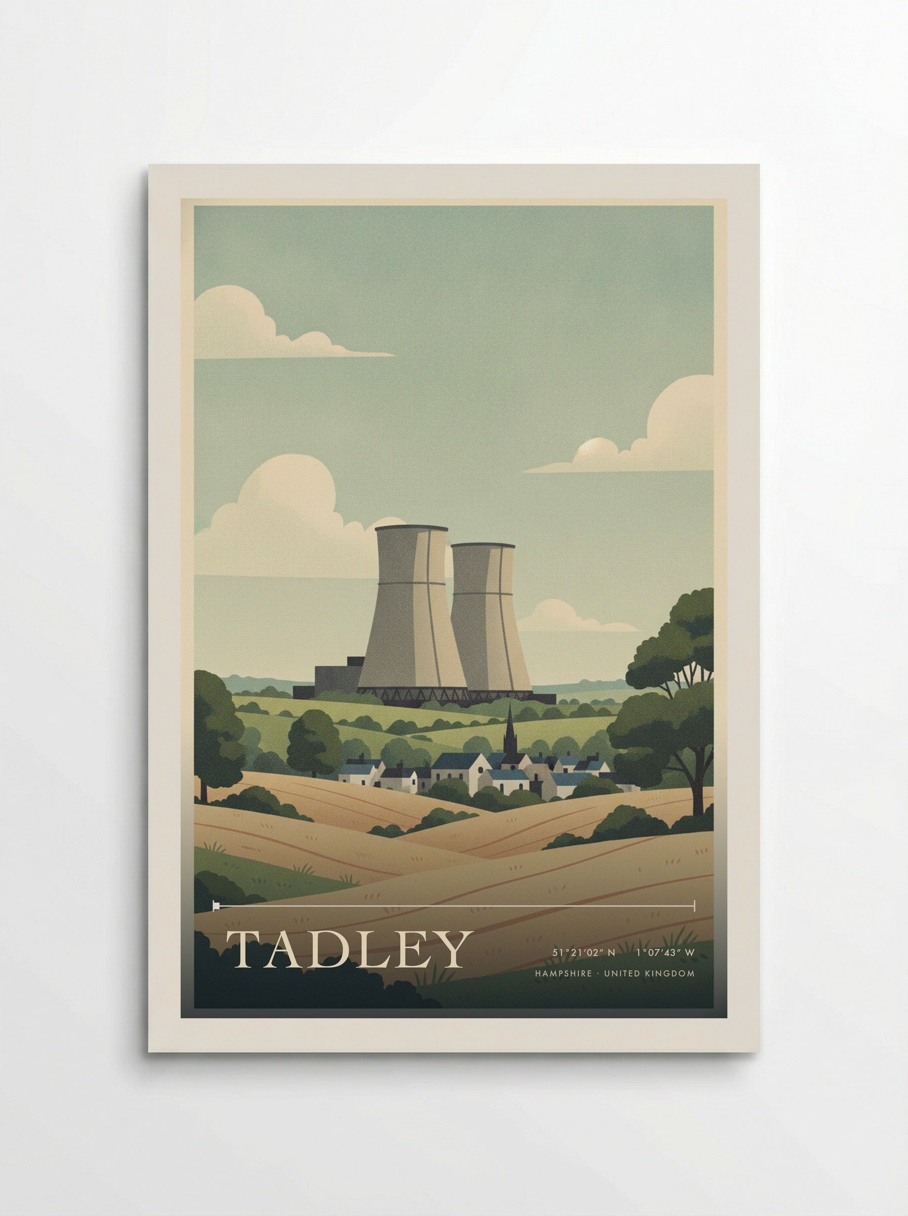 Tadley Hampshire United Kingdom Travel Poster - Poster