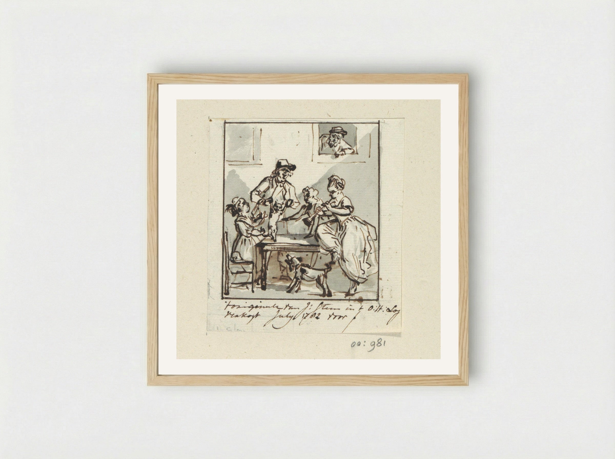 Tafelgezelschap - Jurriaan Andriessen - Framed Print Wood