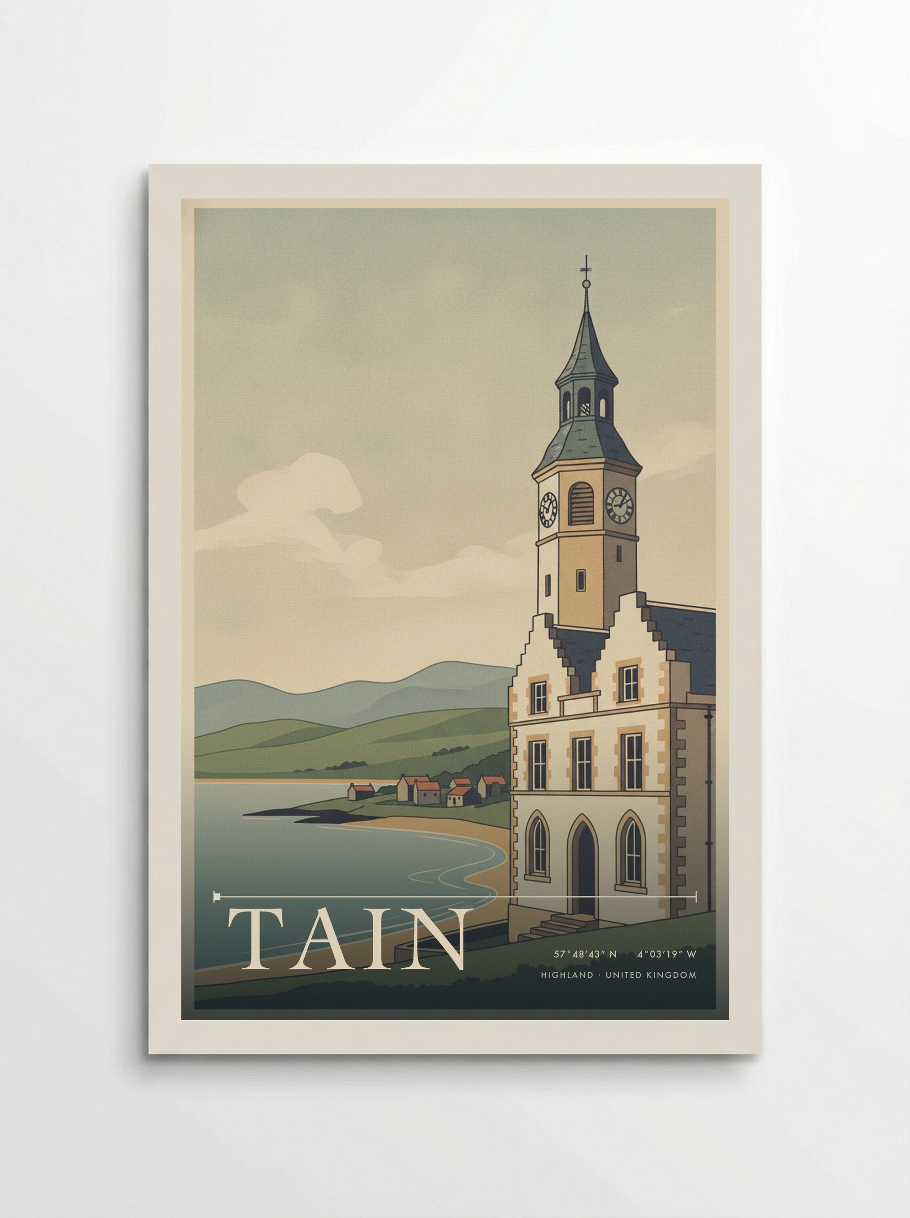 Tain Highland United Kingdom Travel Poster - Poster