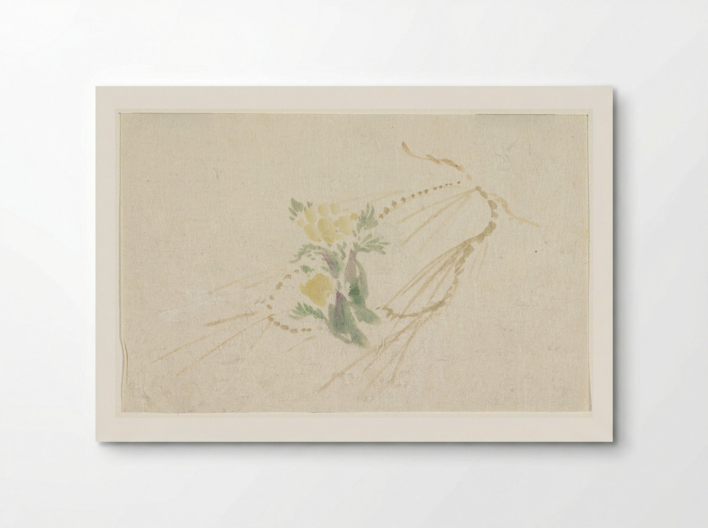Tak met gele bloemen (Yellow Flowers on a Branch) - Utagawa Kuniyoshi - Poster