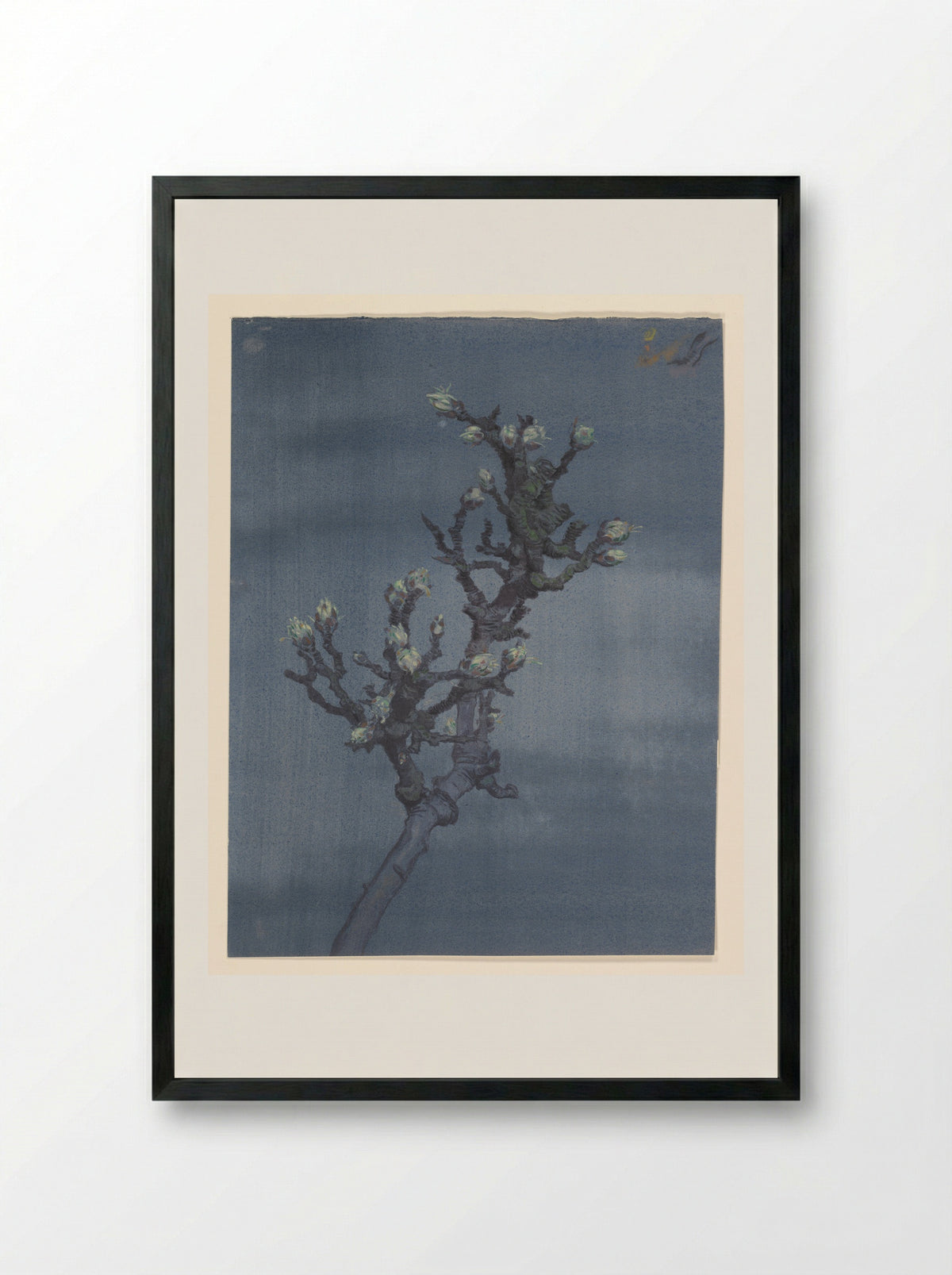 Tak met kastanjeknoppen - Ko Prange - Framed Print Black