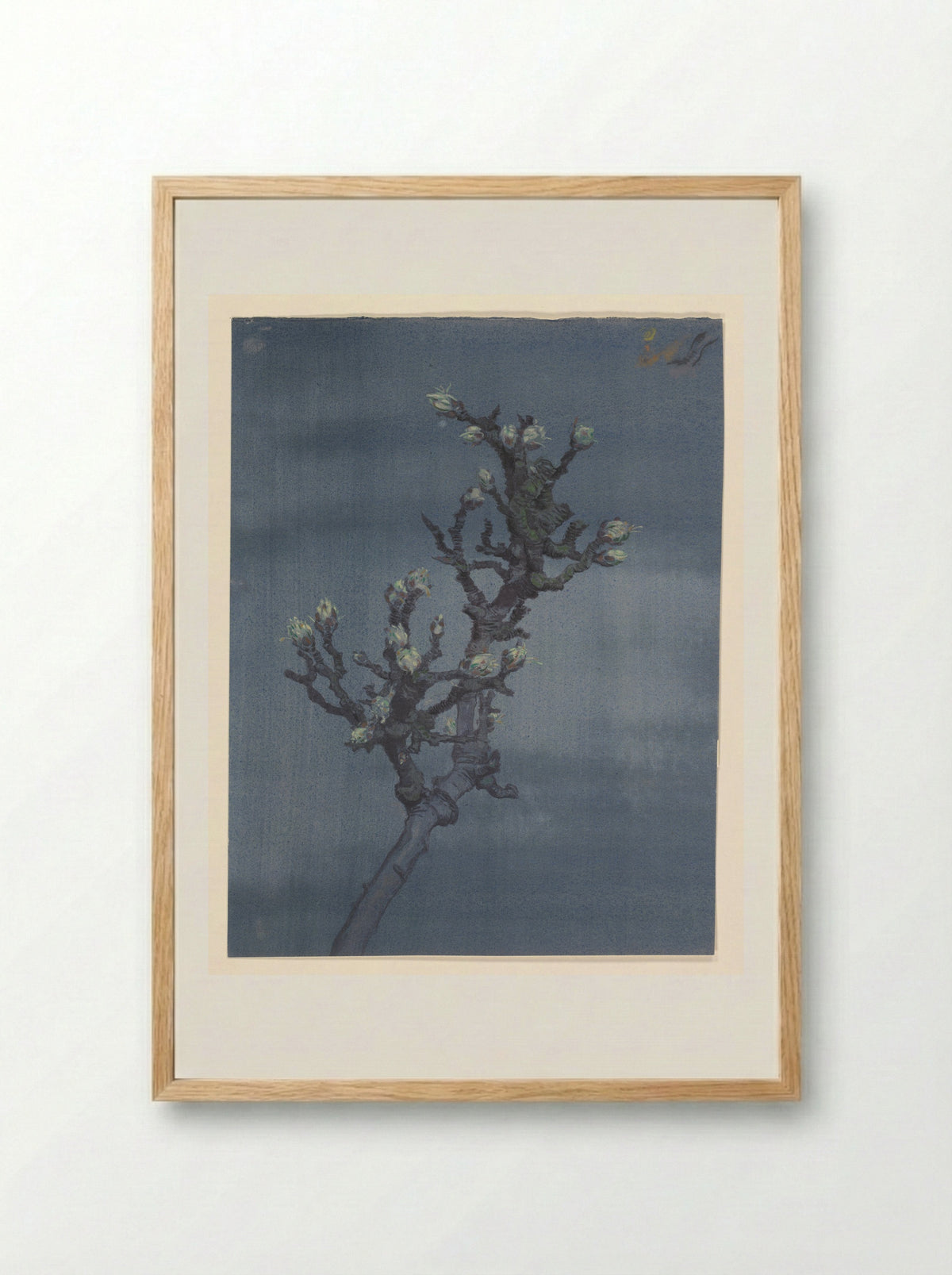 Tak met kastanjeknoppen - Ko Prange - Framed Print Wood