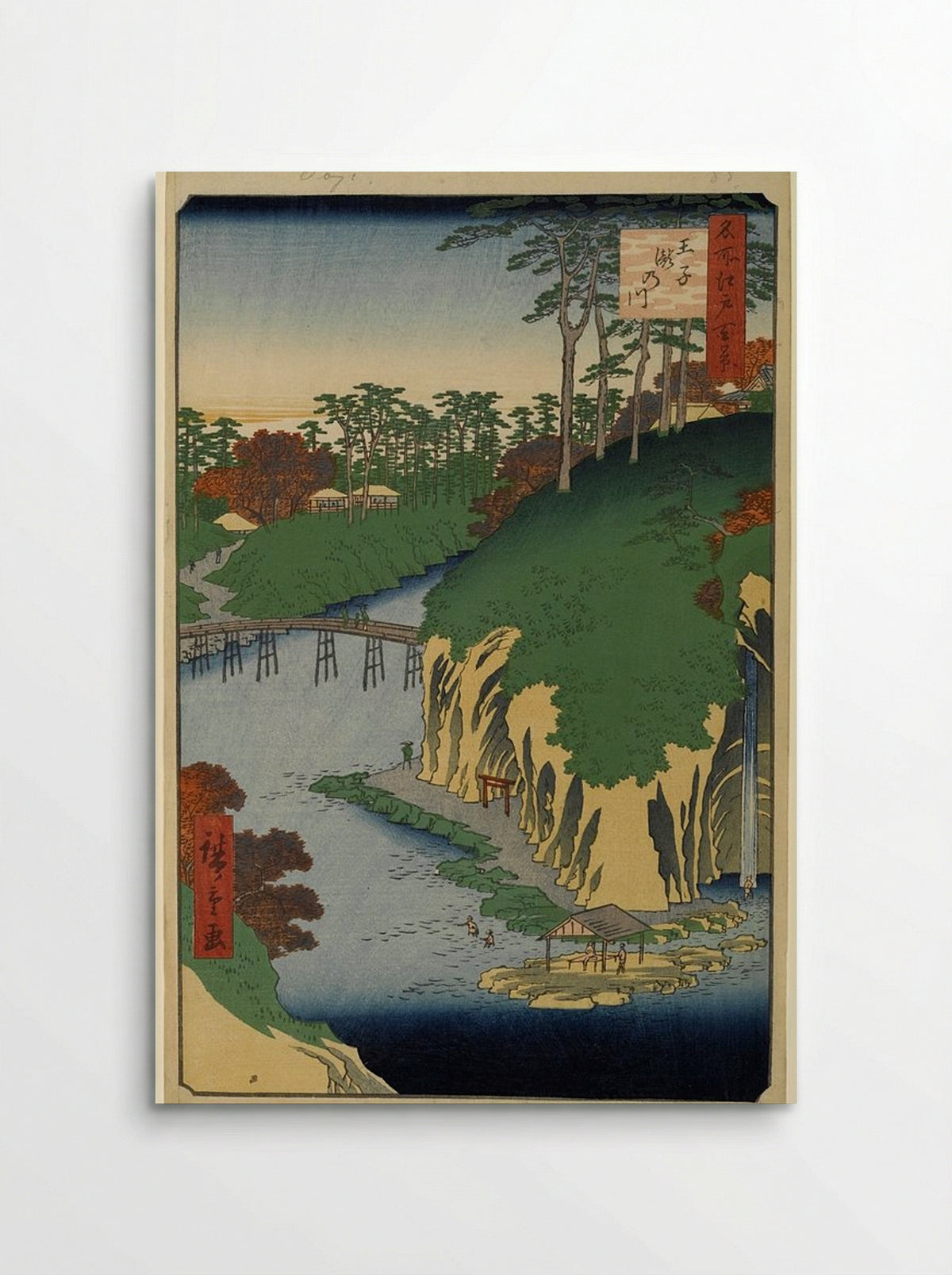 Takinogawa in Ōji - Utagawa Hiroshige - Poster