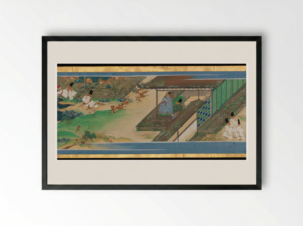 Tale of a Strange Marriage (Konkai Zoshi) - Ukita Ikkei - Framed Print Black