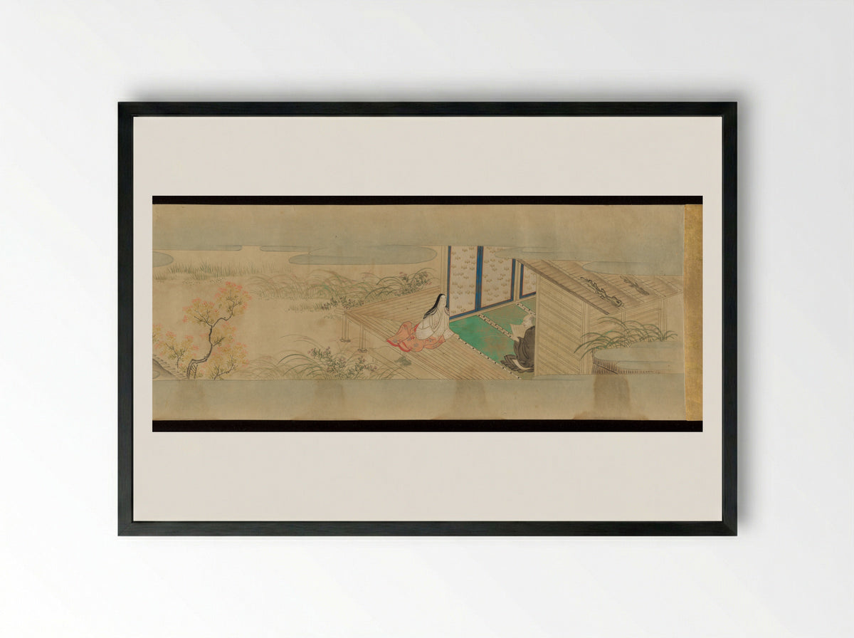 Tale of the Fox (Kitsune no sōshi) - Fine Art Print - Framed Print Black