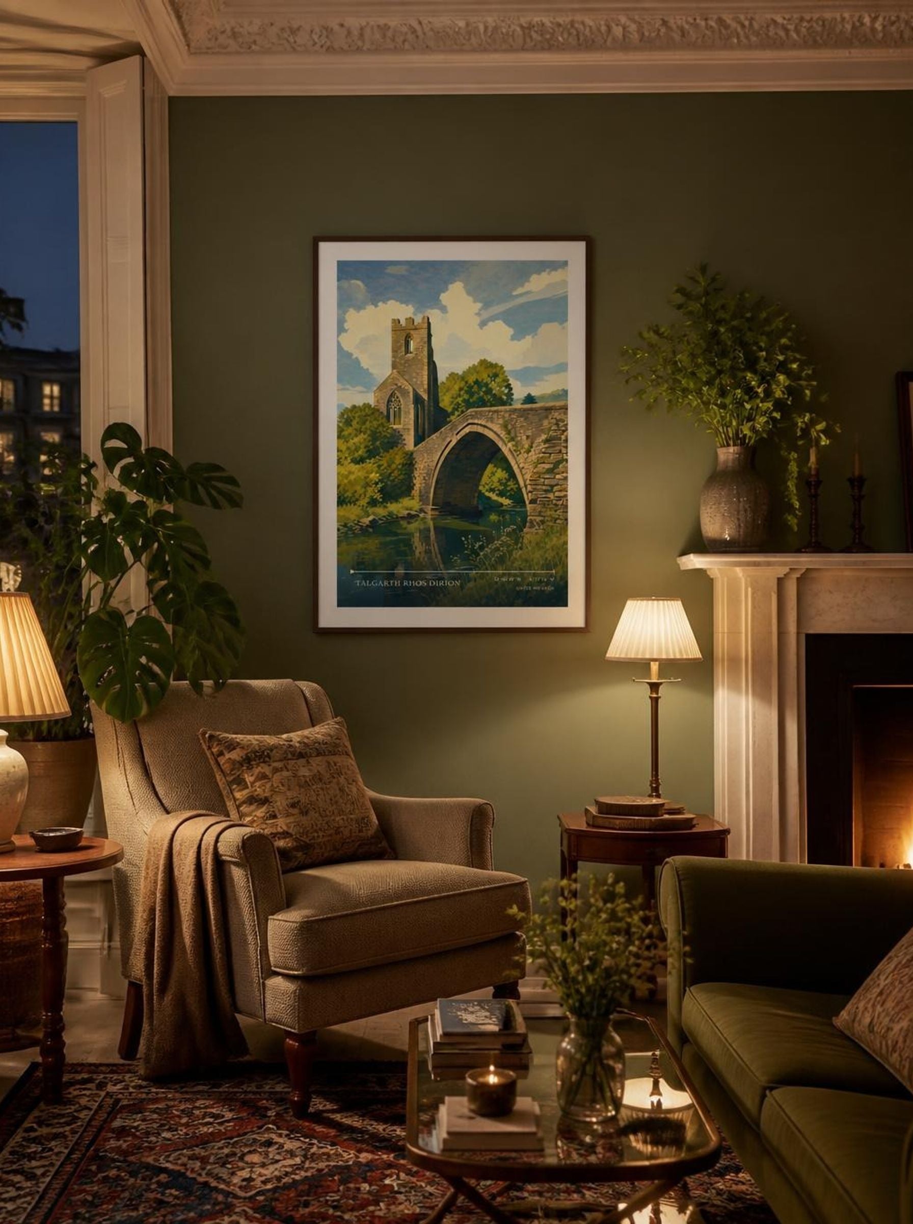 Talgarth Rhos Dirion United Kingdom Travel Poster - Lifestyle