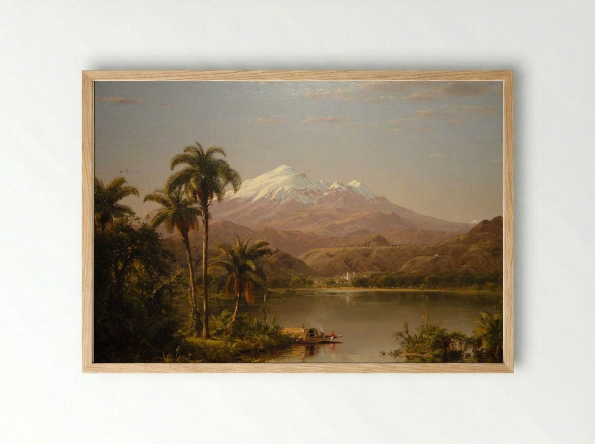 Tamaca Palms - Frederic Edwin Church - Framed Print Wood