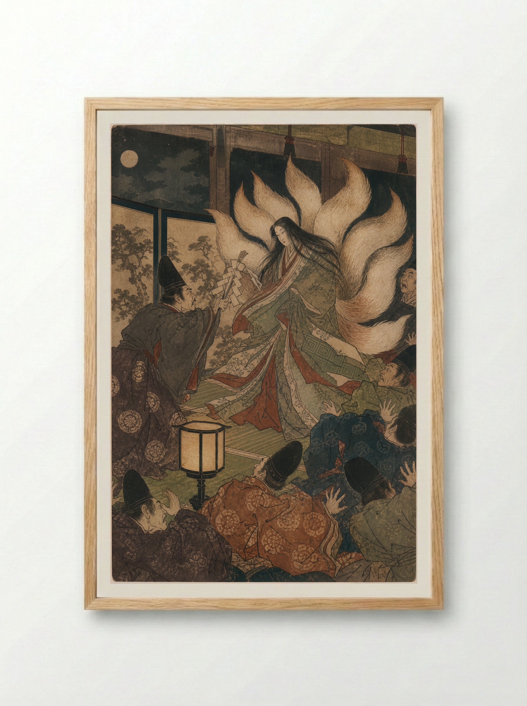 Tamamo-no-Mae and the Killing Stone: The Court Revelation - Framed Print Wood