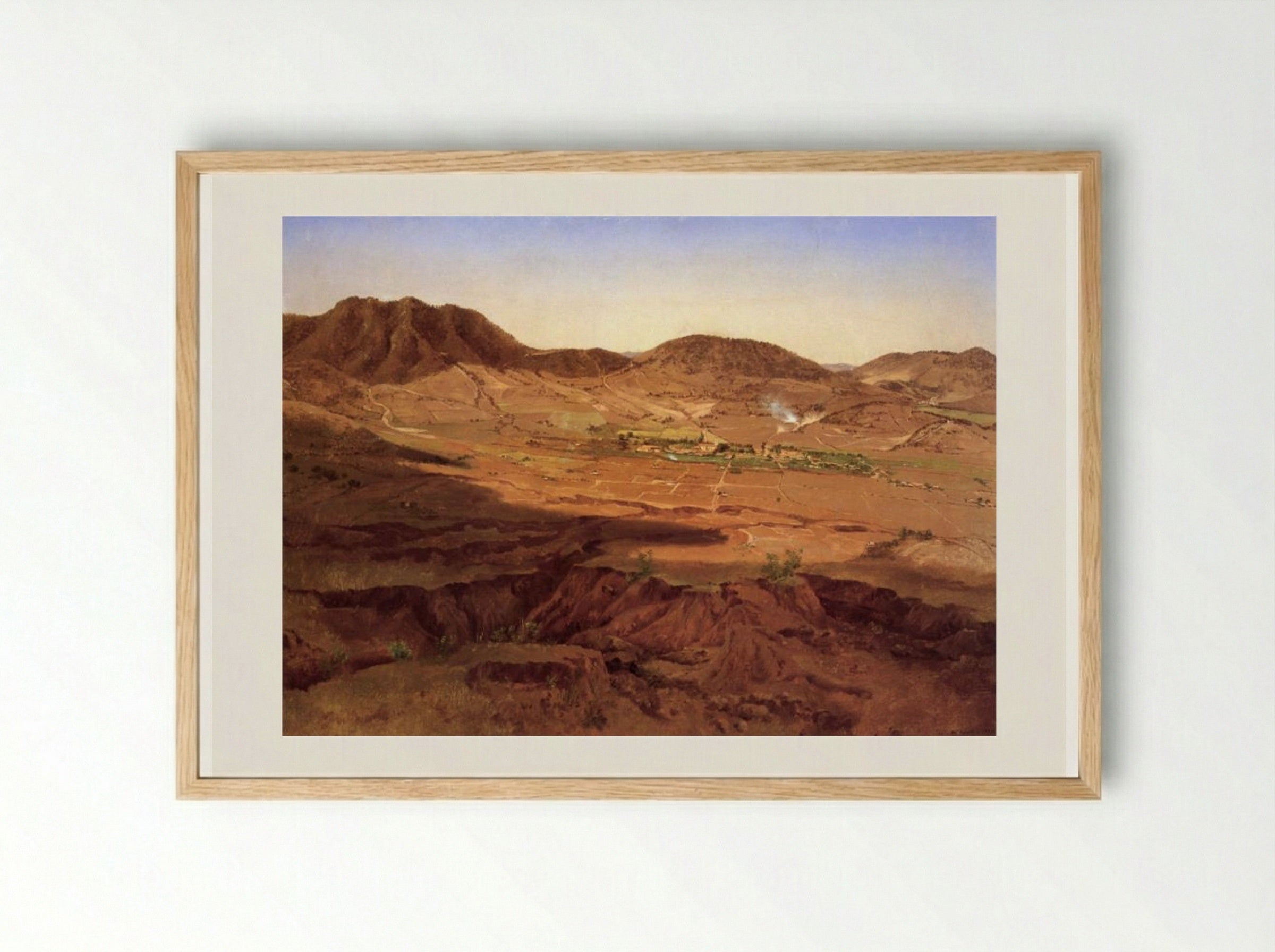 Tamascalcingo - José María Velasco - Framed Print Wood