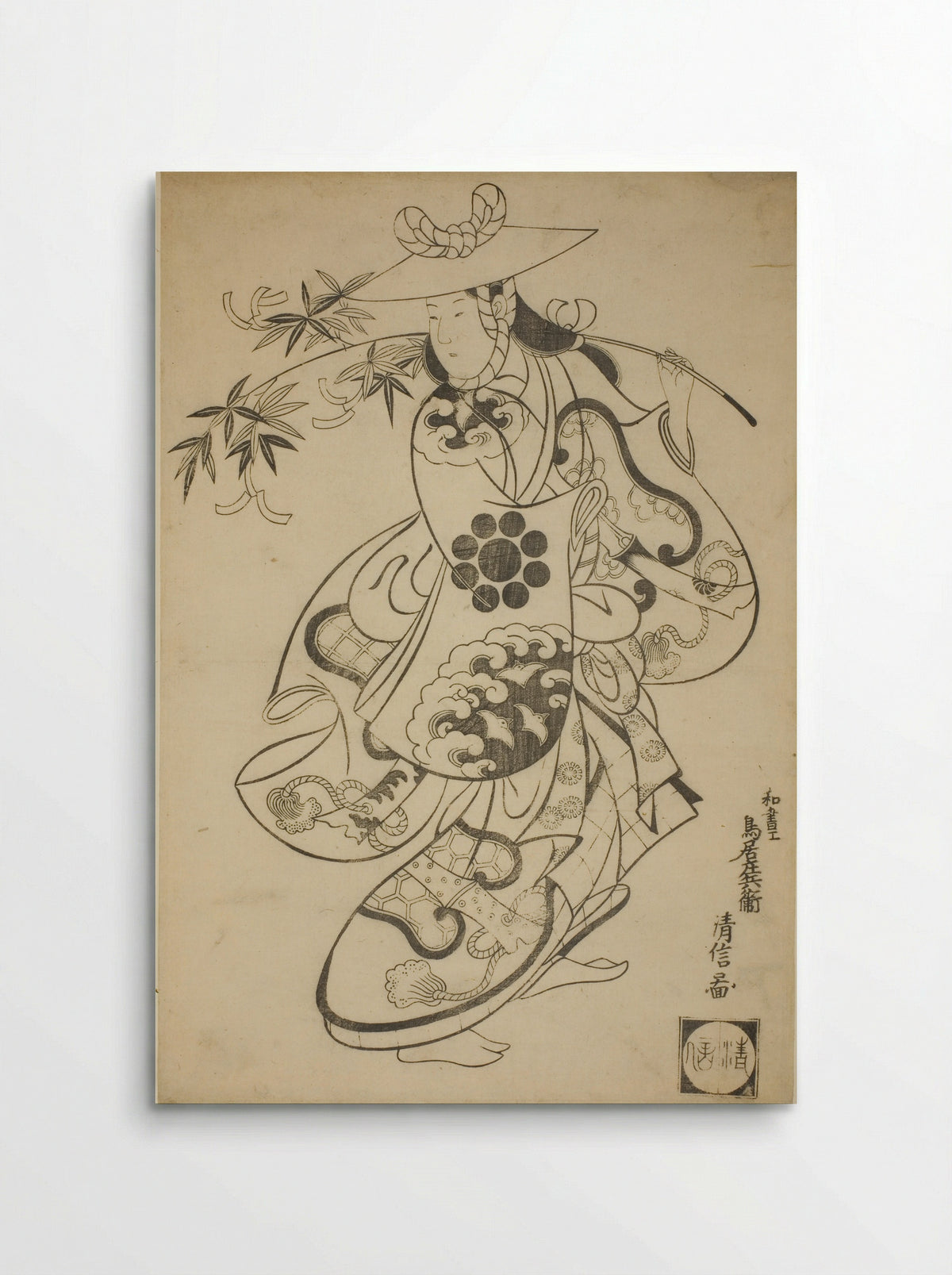 Tanabata Dance - Torii Kiyonobu I - Poster