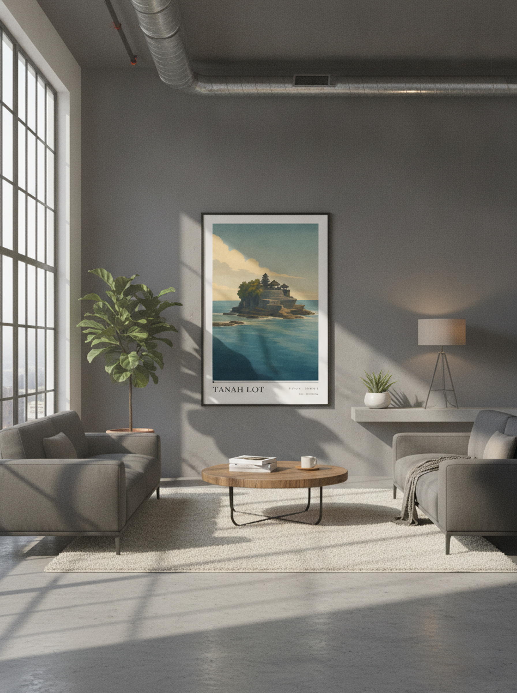 Tanah Lot Travel Poster Artwork - Lifestyle