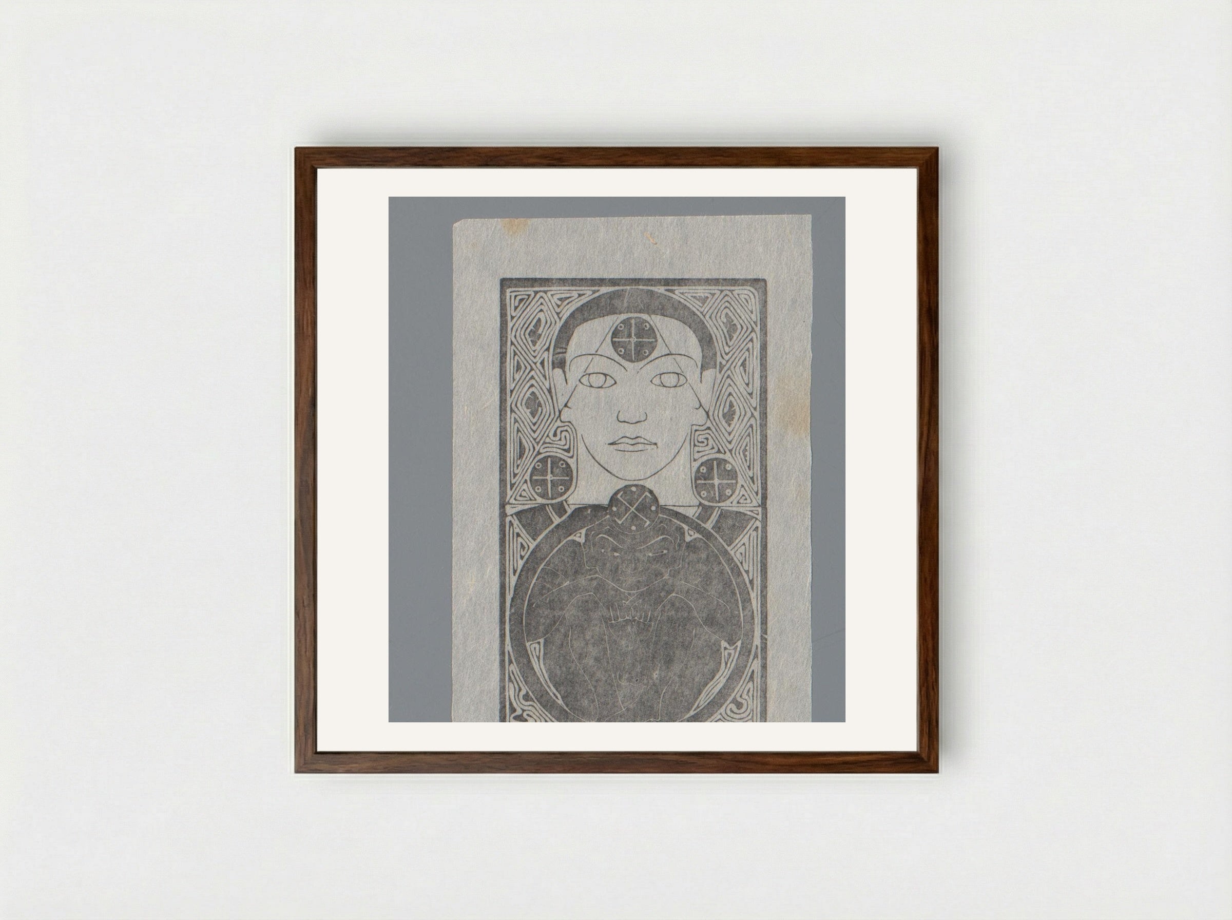 Tanhâ - Karel Petrus Cornelis de Bazel - Framed Print Dark Wood